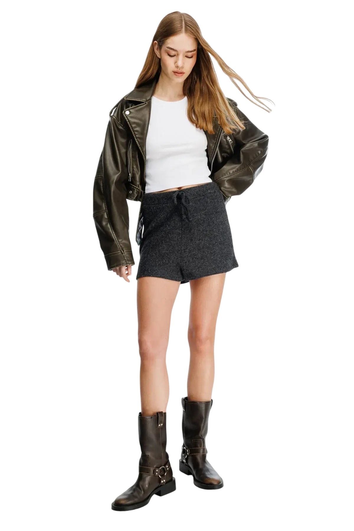 Gerüschte Minishorts