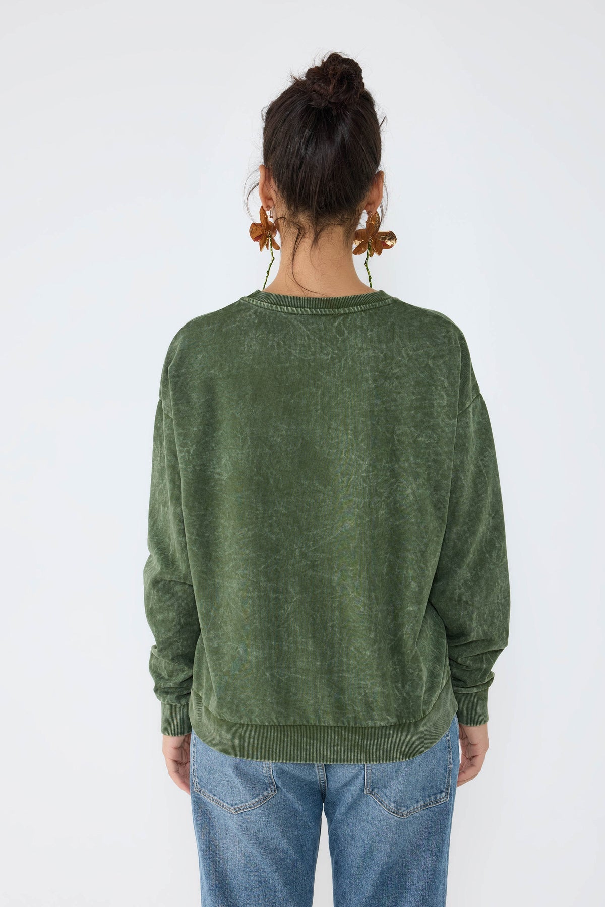 Basic-Sweatshirt mit Rundhalsausschnitt
