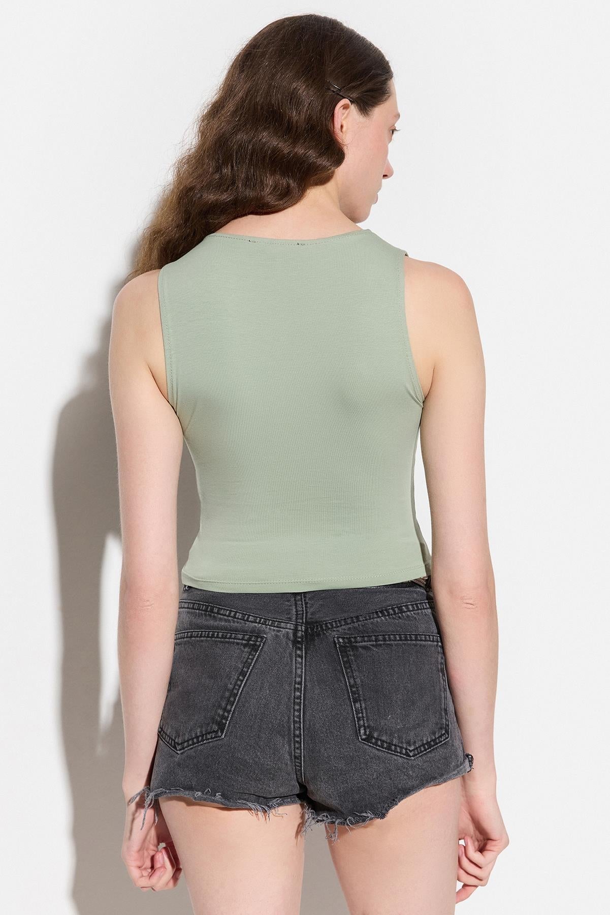 Ärmellose Basic-Bluse