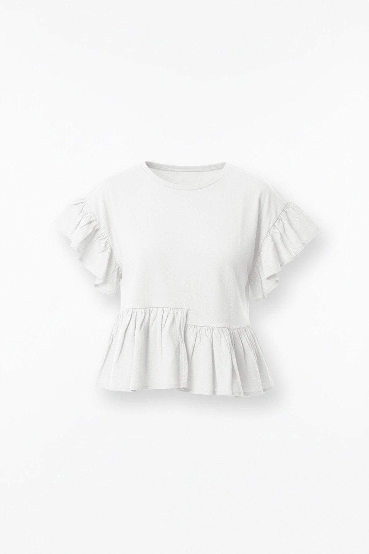 Crew-Neck Weiche Bluse im Relaxed Fit