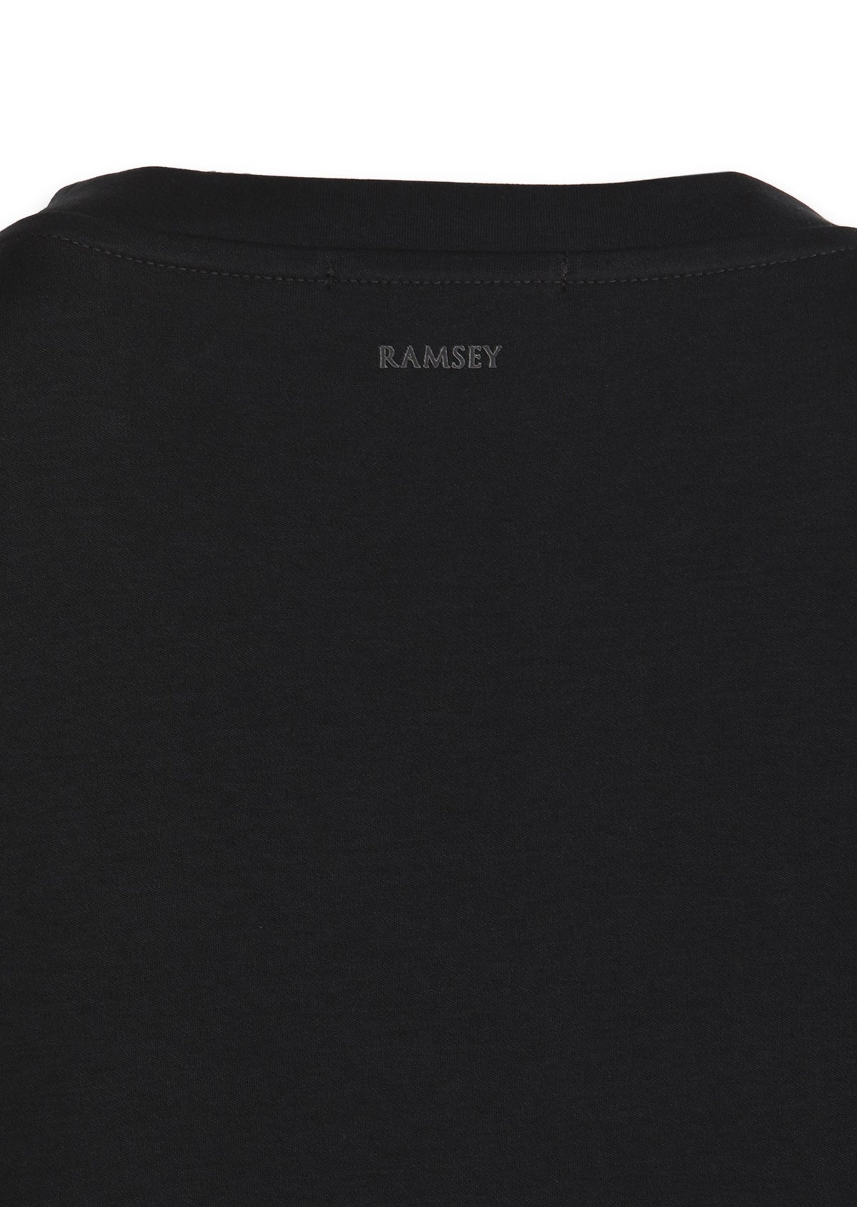 Schwarzes schlichtes Rundhals T-Shirt 100% Baumwolle