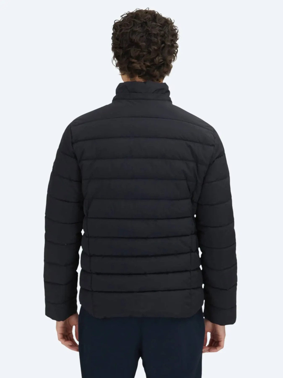 Schwarzer Regular Fit Kapuzenmantel