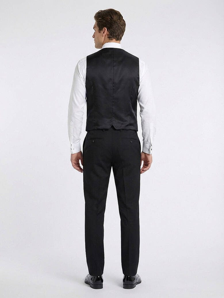 Schwarze Slim Fit Weste