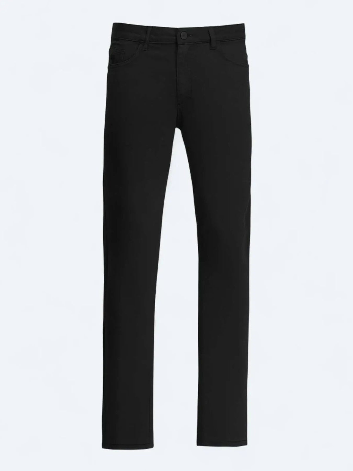 Schwarze Velours Casual Baumwollhose