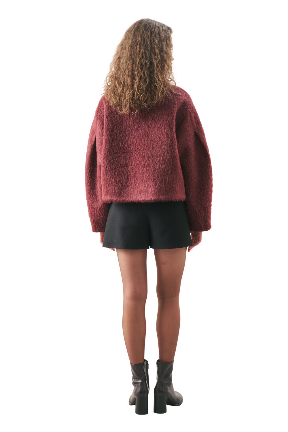 BOUCLE KURZMANTEL SCHWARZ