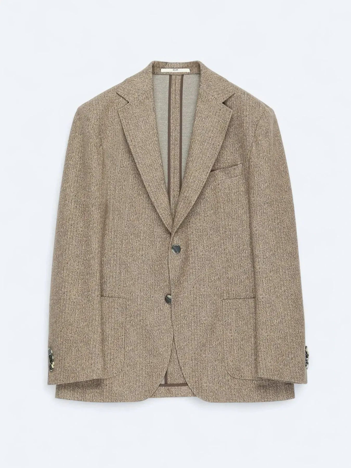Braun Bedruckte Modern Fit Jacke