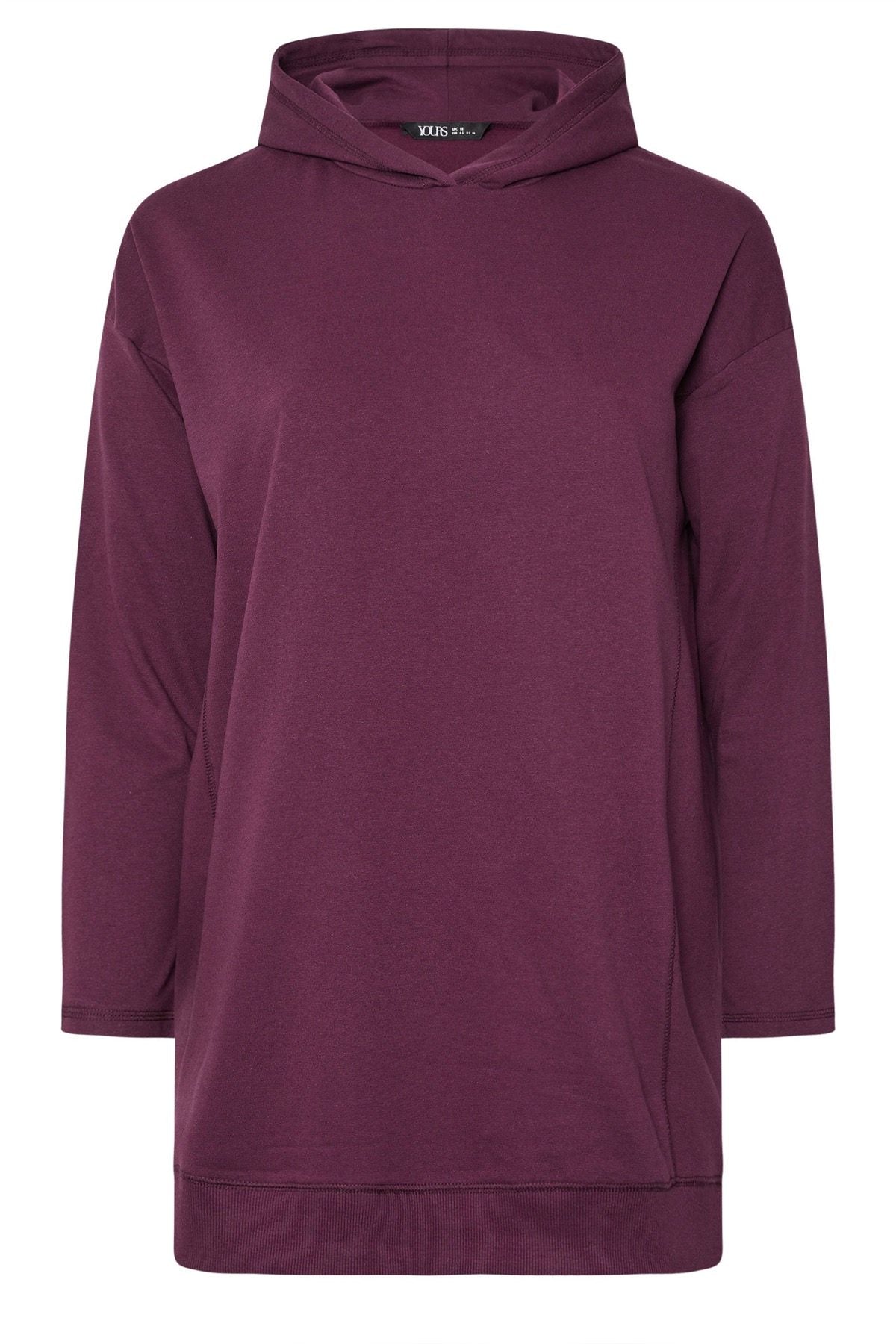 Kapuzenpullover mit langen Ärmeln in Übergröße