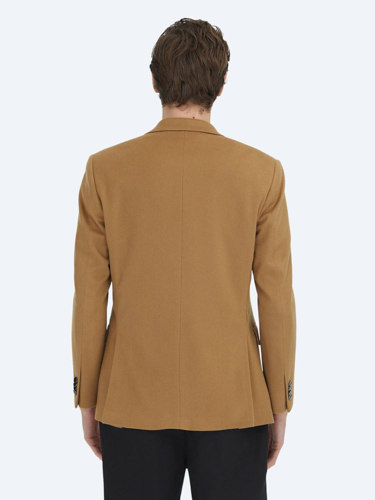 Buff Schlichte Moderne Wolljacke