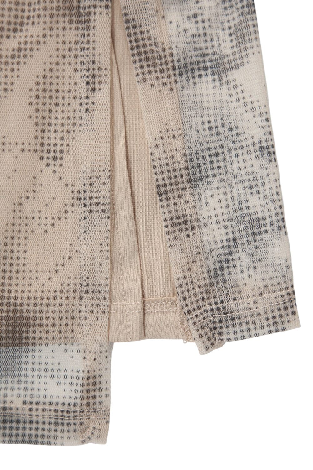 Übergrößen Bedruckte Mesh-Bluse