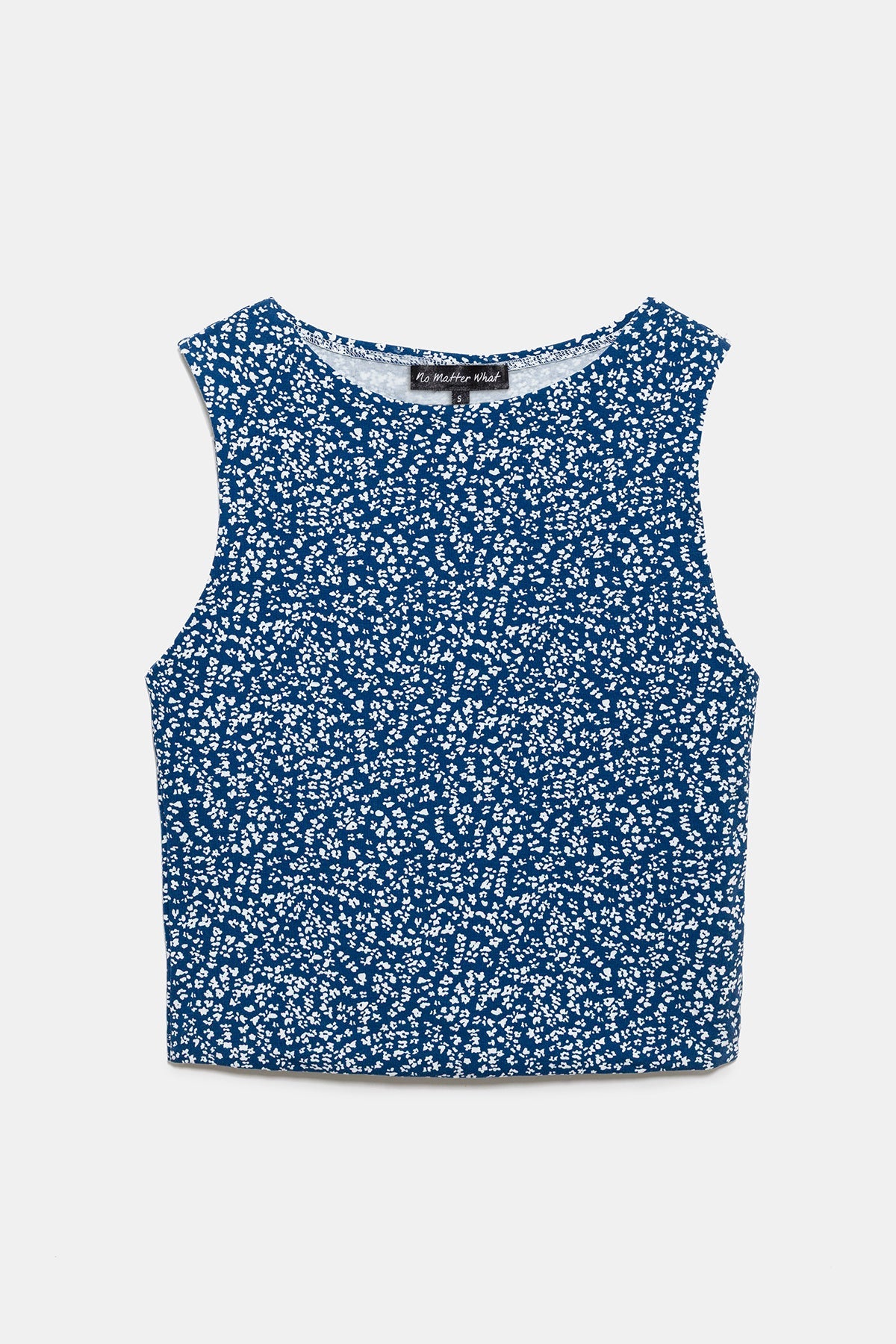 Crop-Bluse mit Blumenmuster