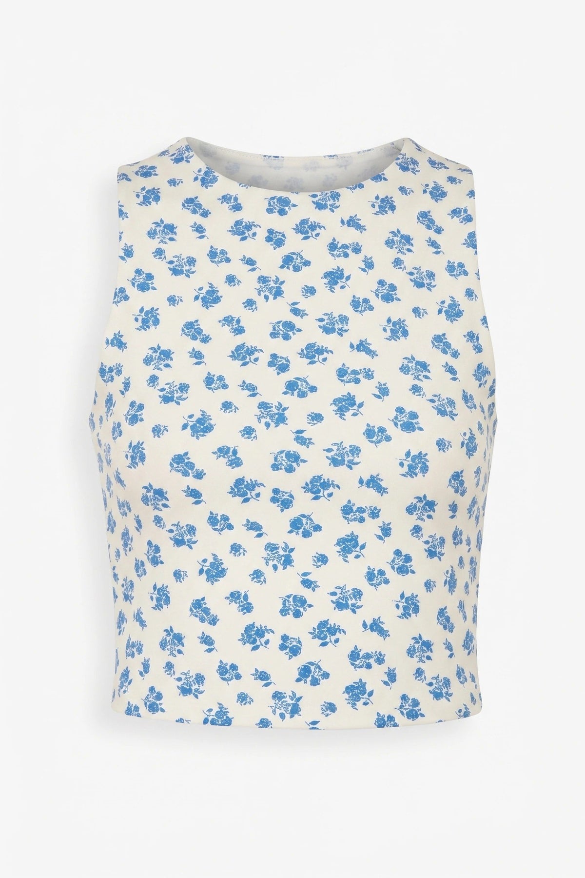 Blumenmuster Crop Top