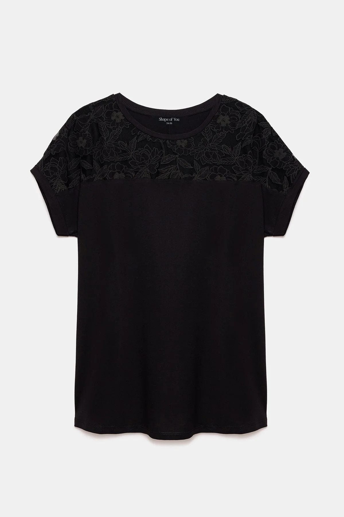 T-Shirt mit Tülldetails