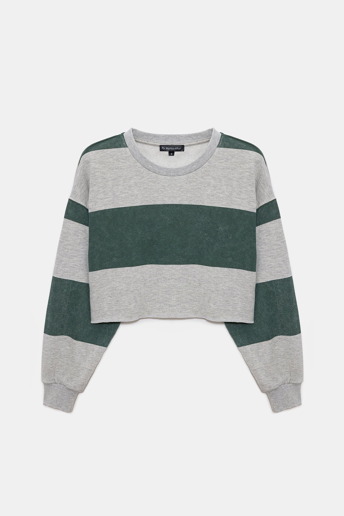 Gestreiftes Crop-Sweatshirt