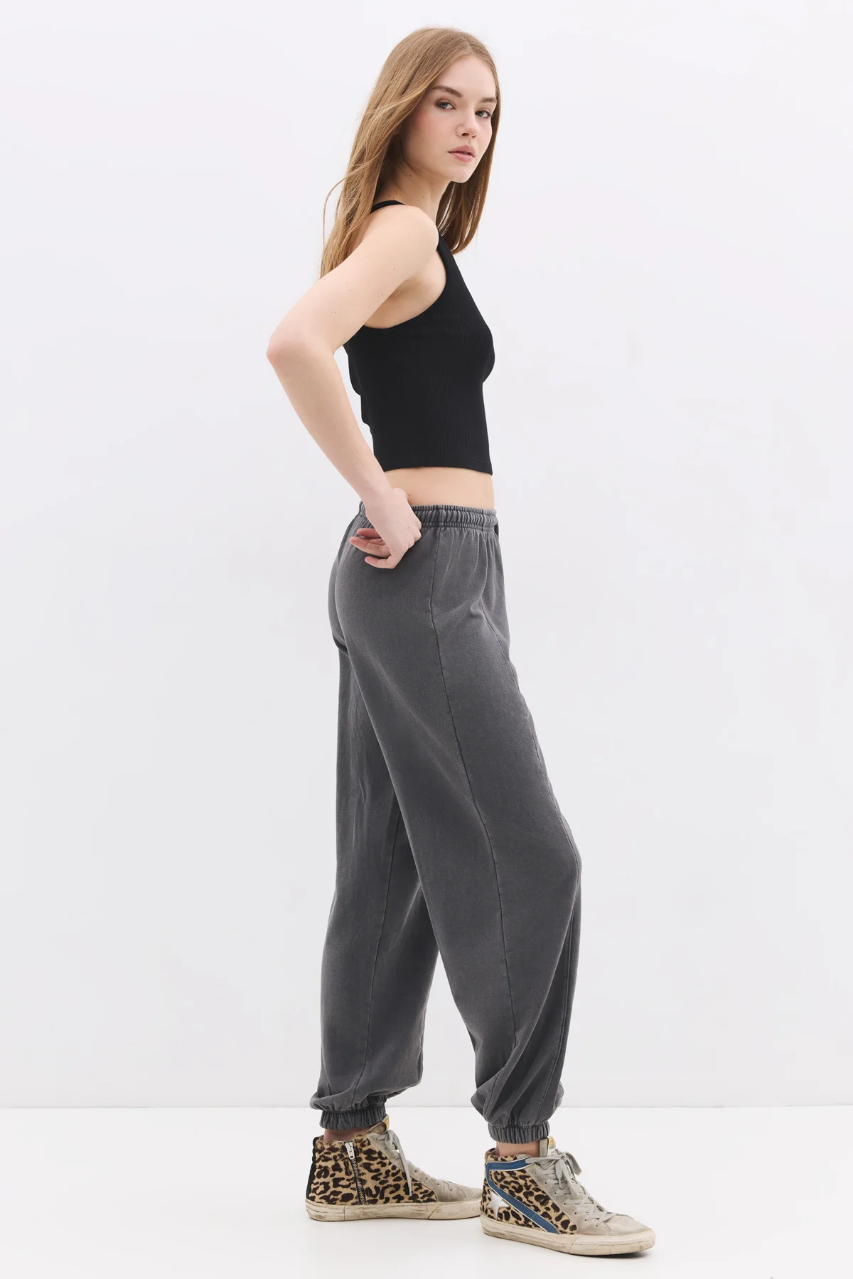 Jogginghose mit elastischen Bündchen