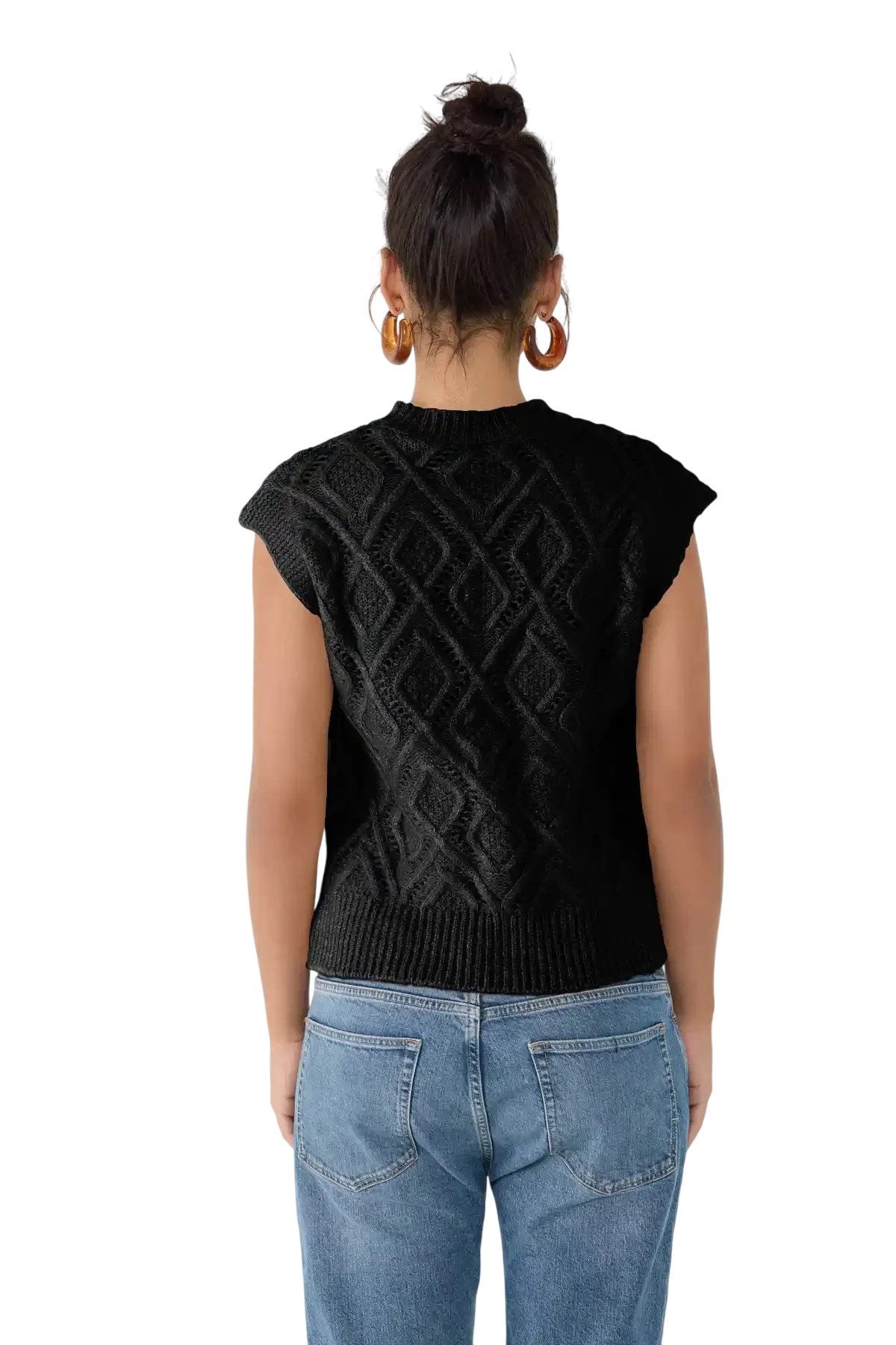 Ärmelloser Pullover