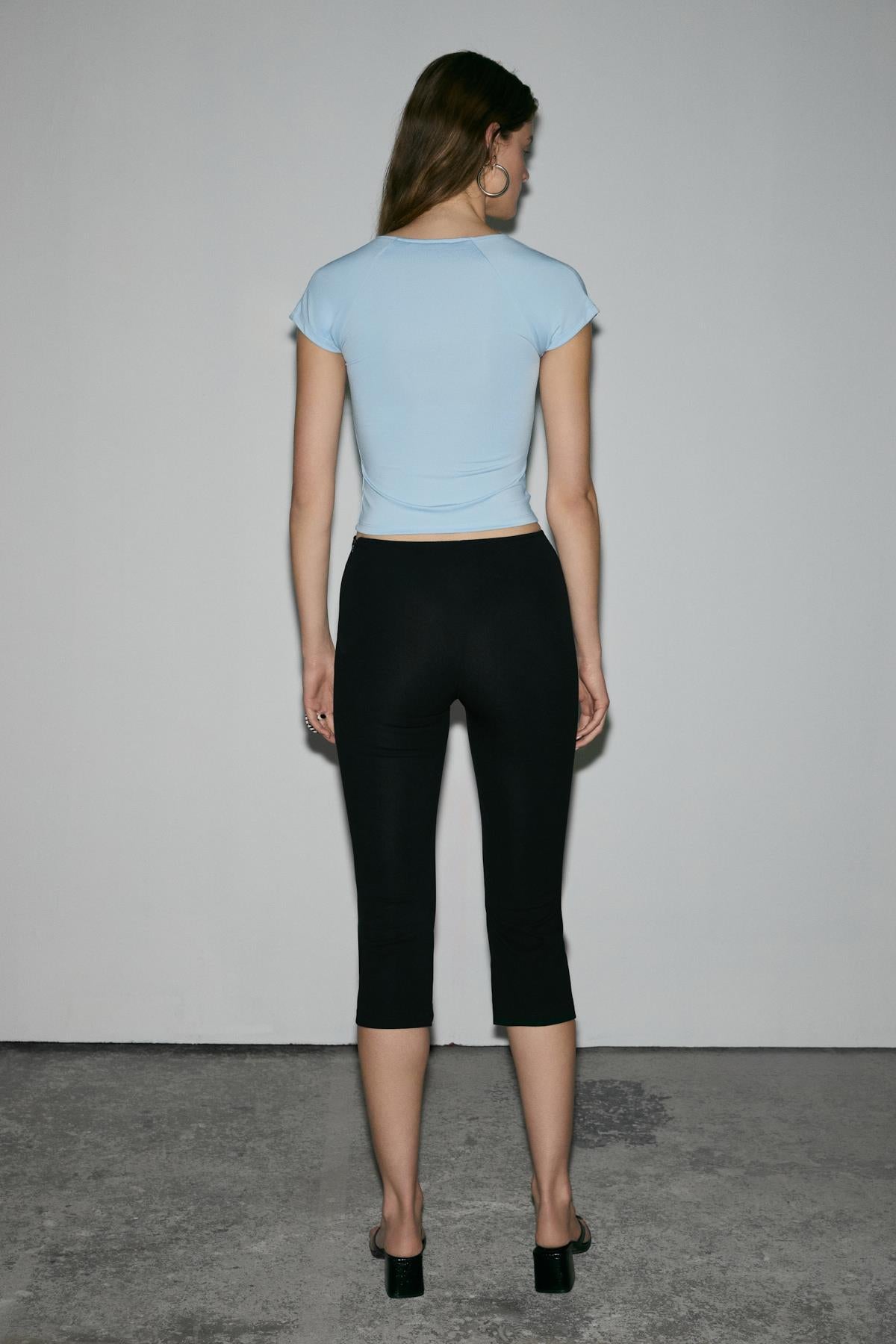 Damen Soft Kurzarm-Bluse