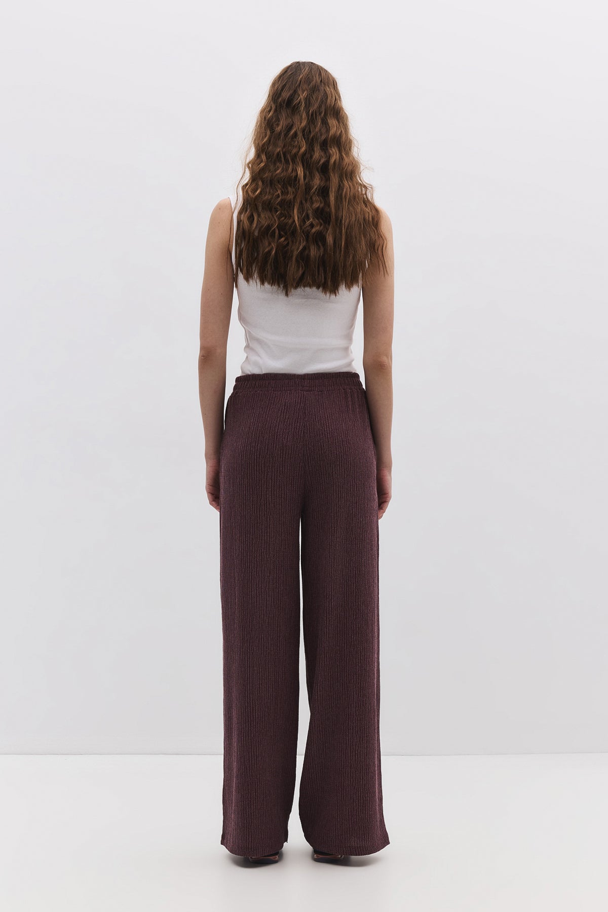 Bequeme Hose mit Struktur