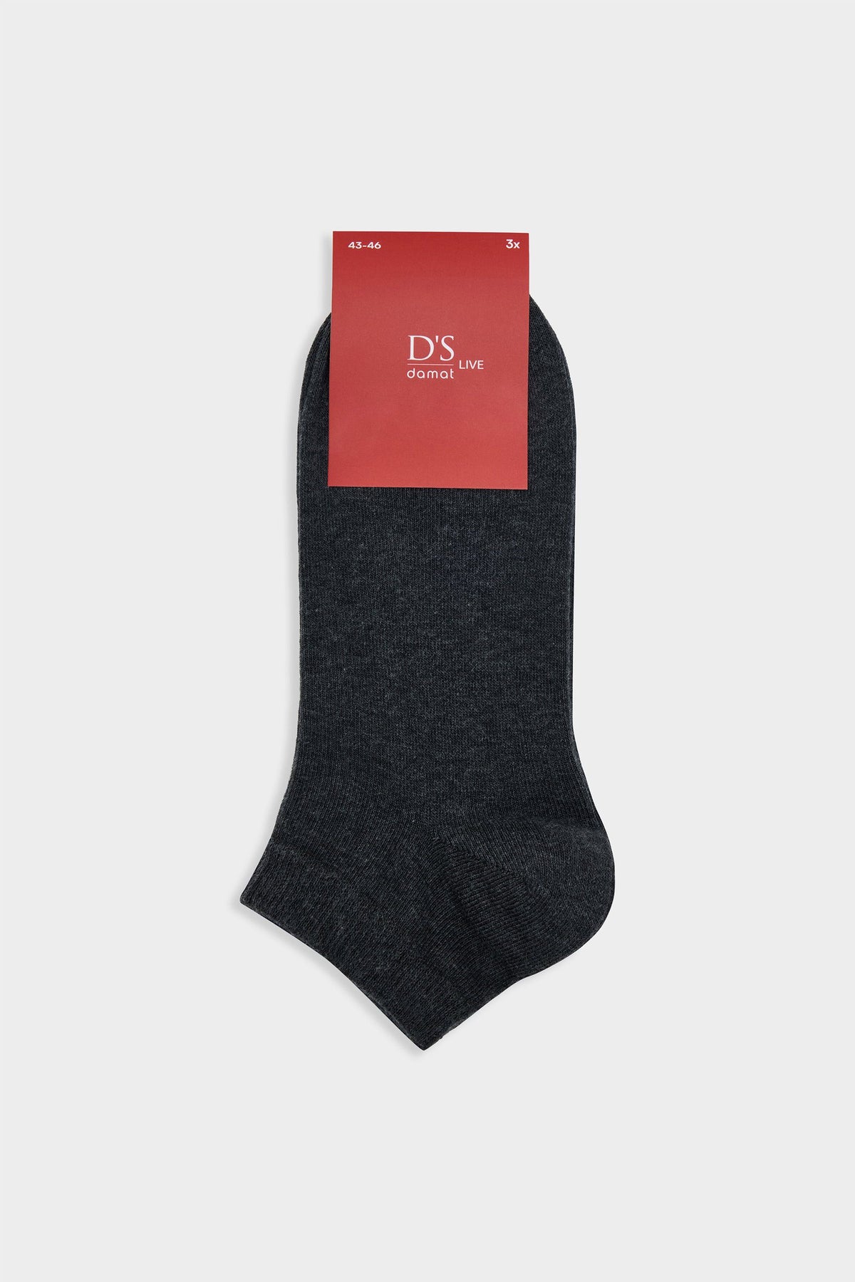 Schwarze Baumwoll-Sportsocken - 3 Paar
