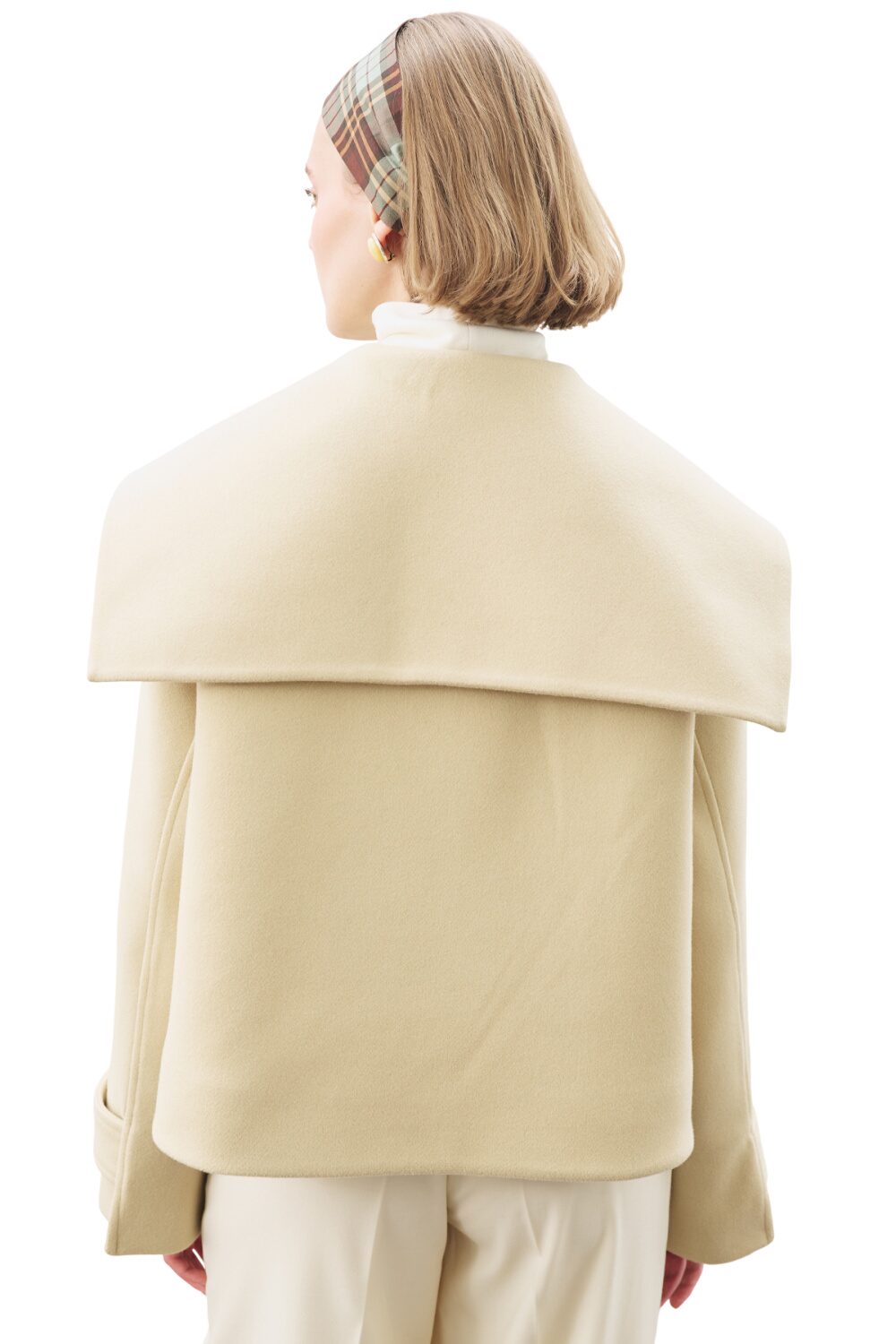 KASCHMIRJACKE MIT KNOPFDETAILS, SCHWARZ.