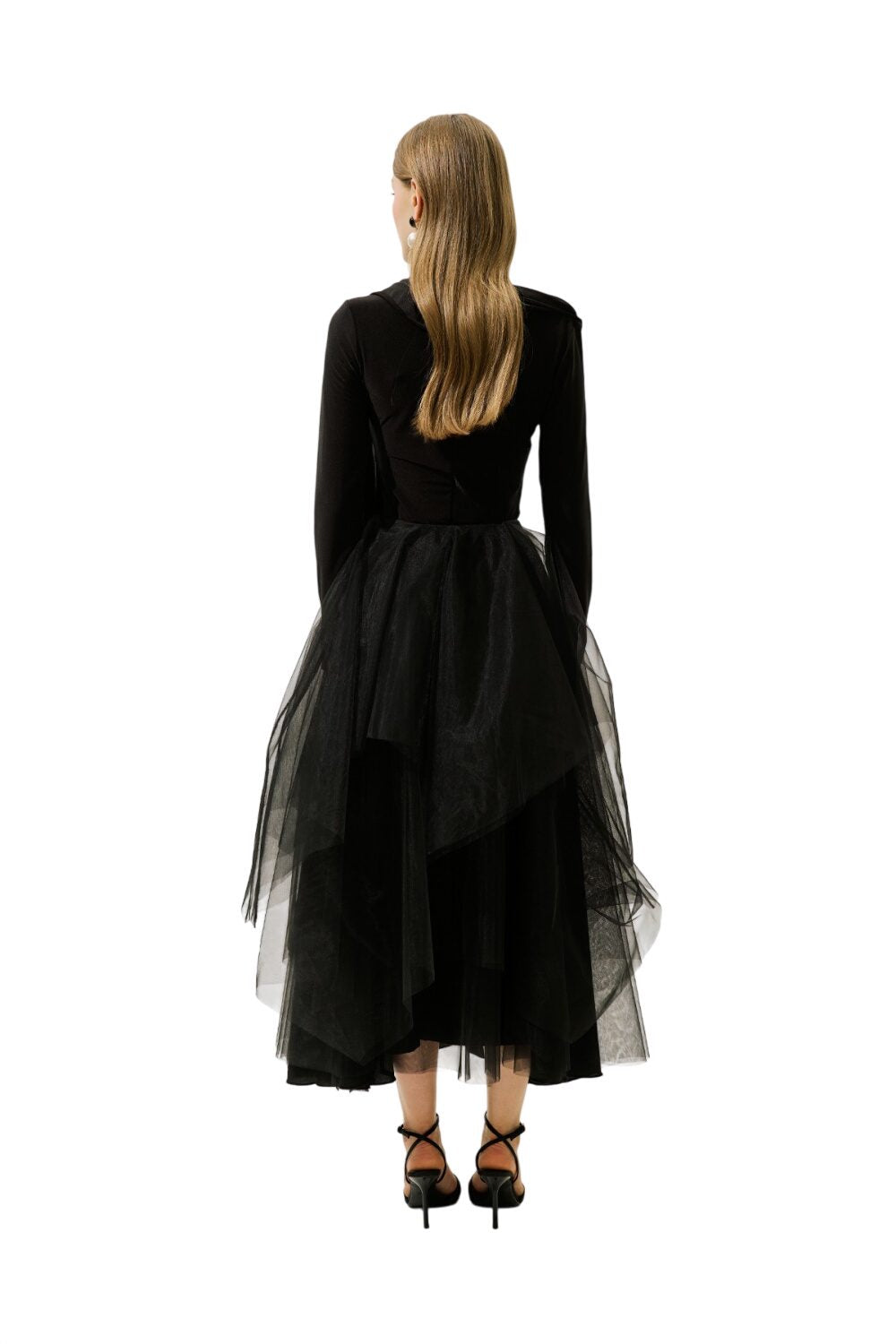 EMILIA LAUFROCK AUS TÜLL, SCHWARZ