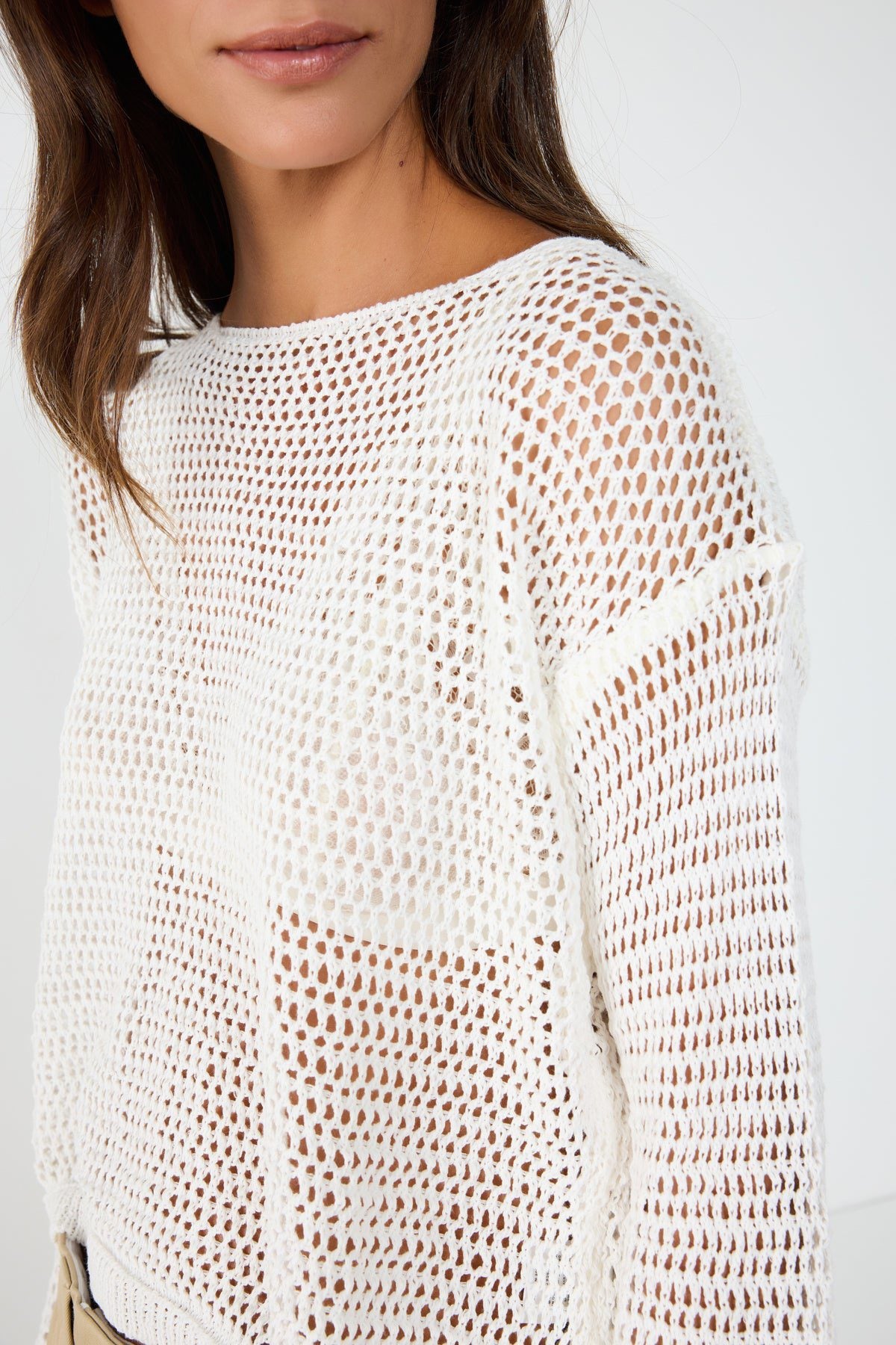 Datei Strukturierter Strickpullover