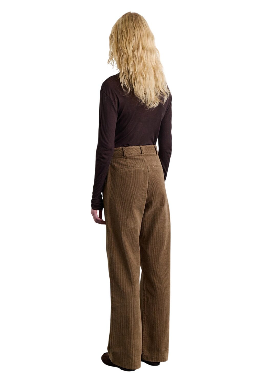 Cordhose mit geradem Schnitt, Kamel