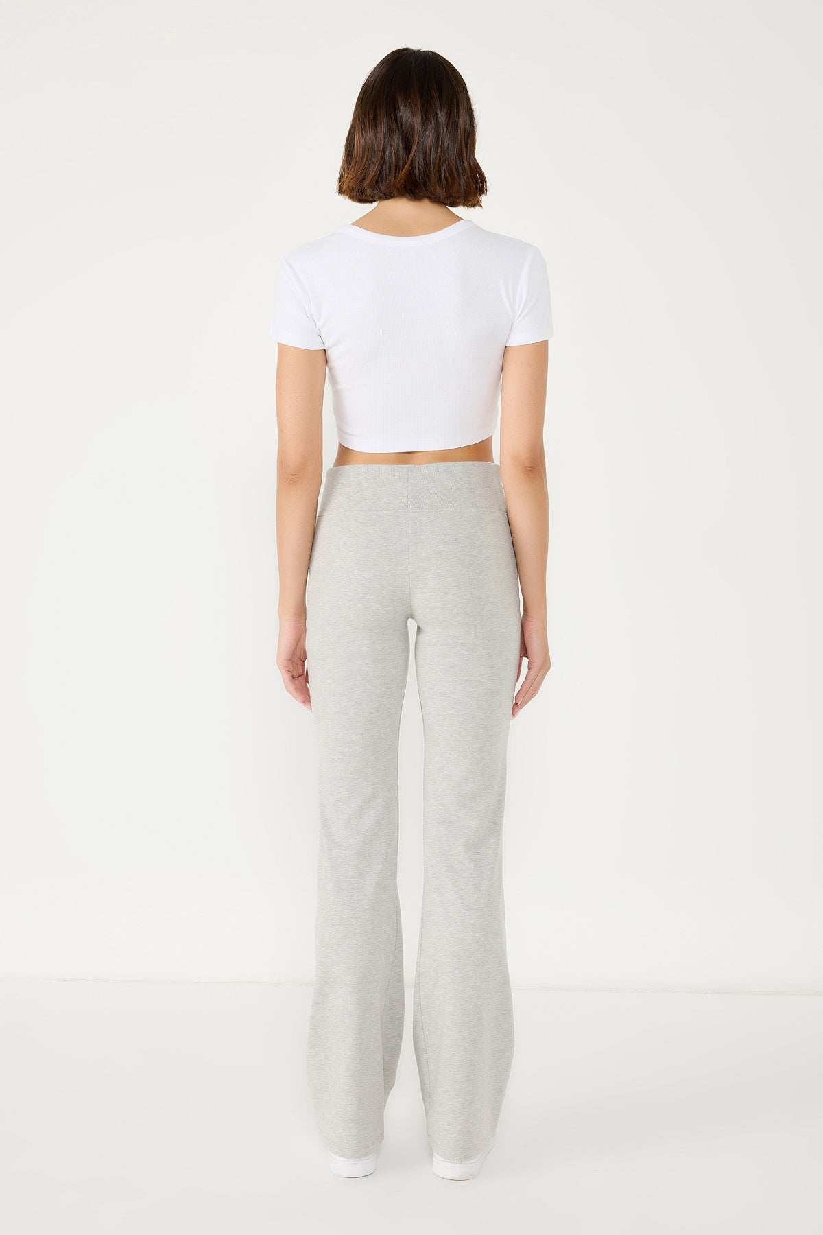 Kurzärmeliges Crop-T-Shirt