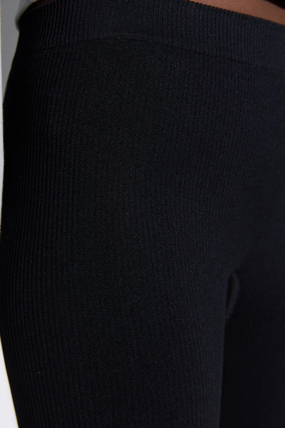 Nahtlose Leggings aus Rippstrick