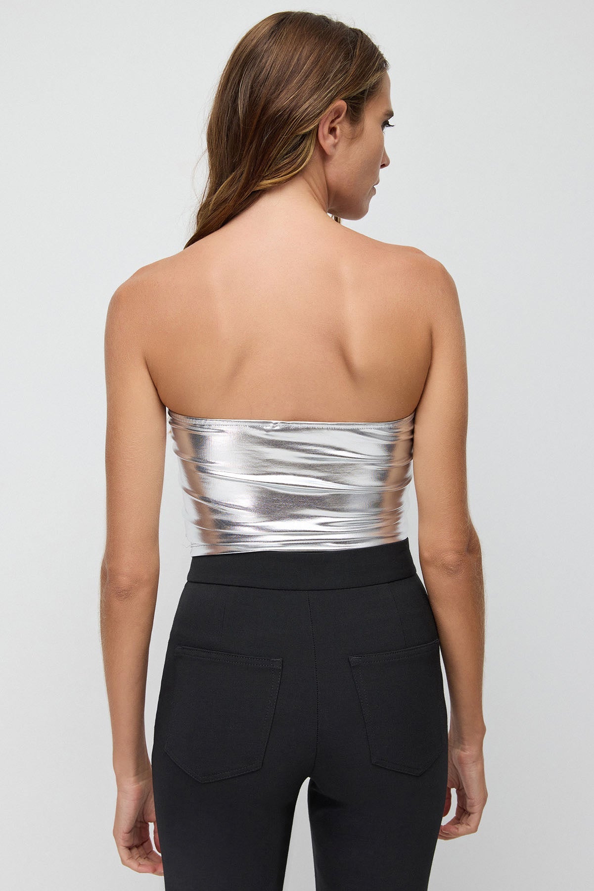 folienbeschichtete trägerlose Bluse