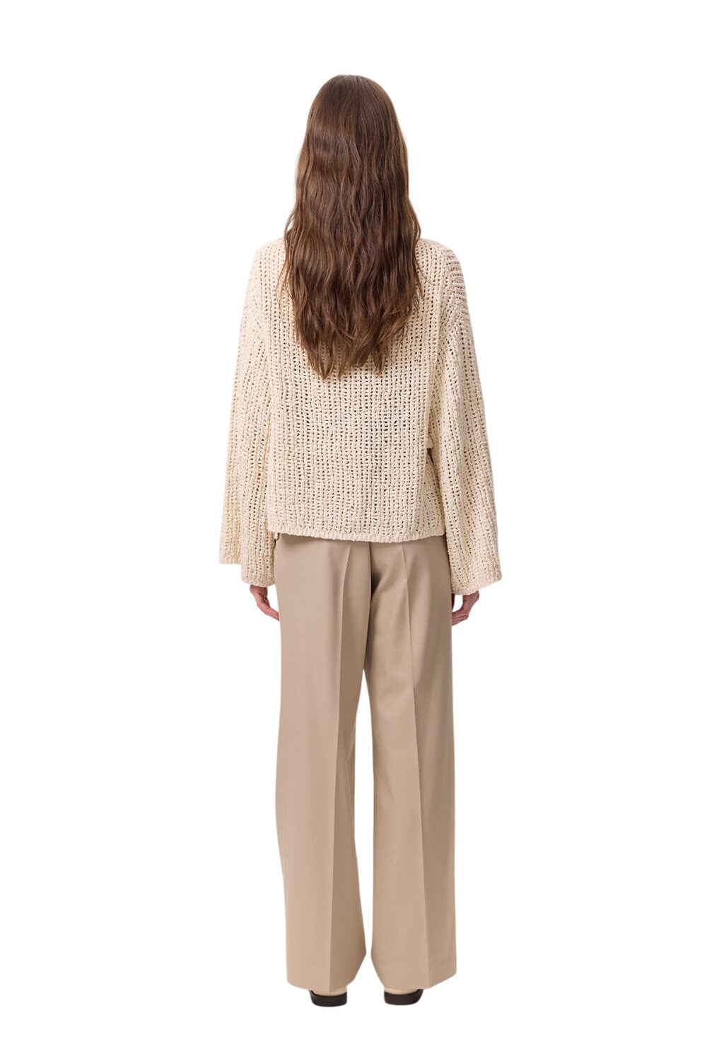 Weite Palazzo-Hose, schwarz.