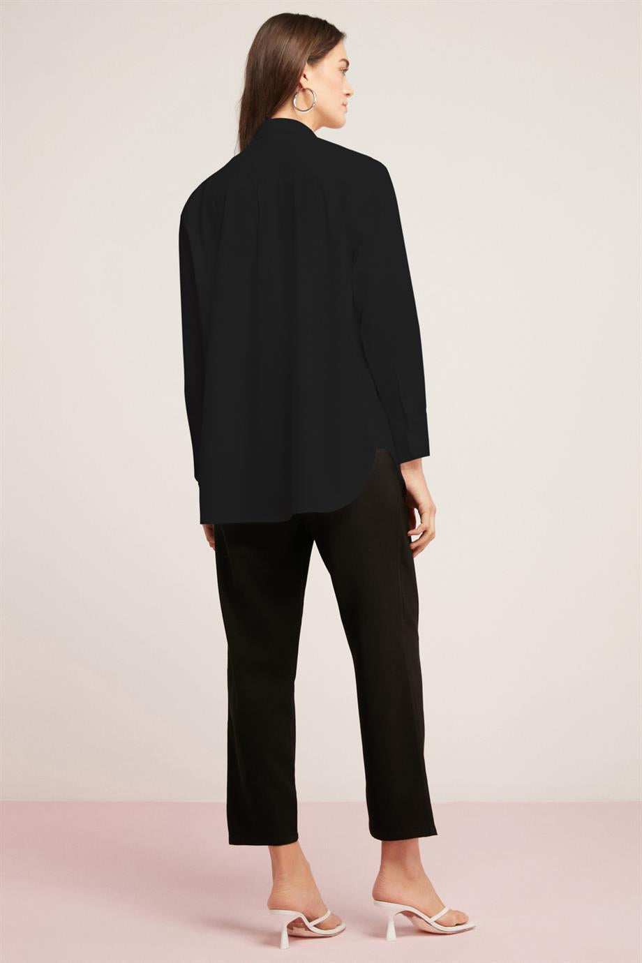 GEORGIA Damen Oversize Baumwollbluse
