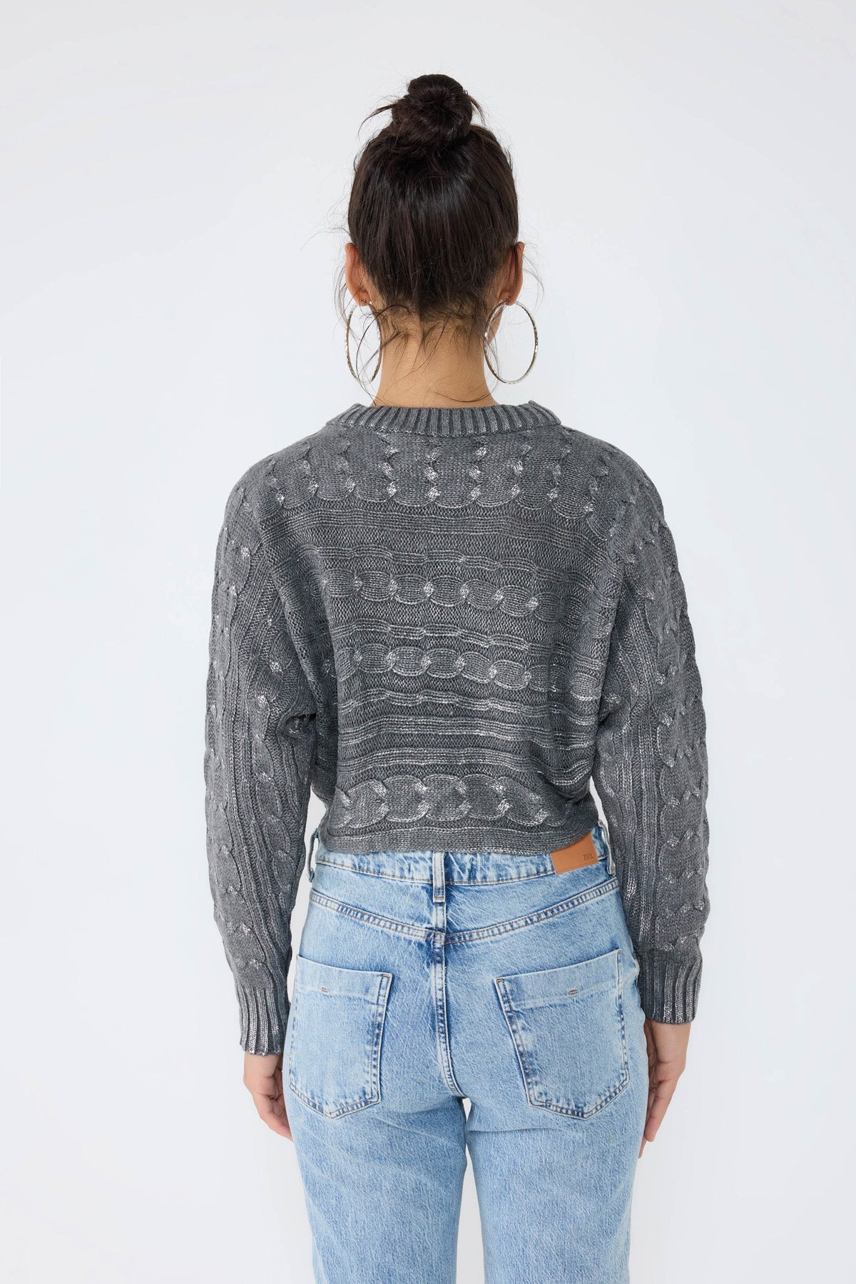 Strickjacke mit Knopfdetails und Taschen