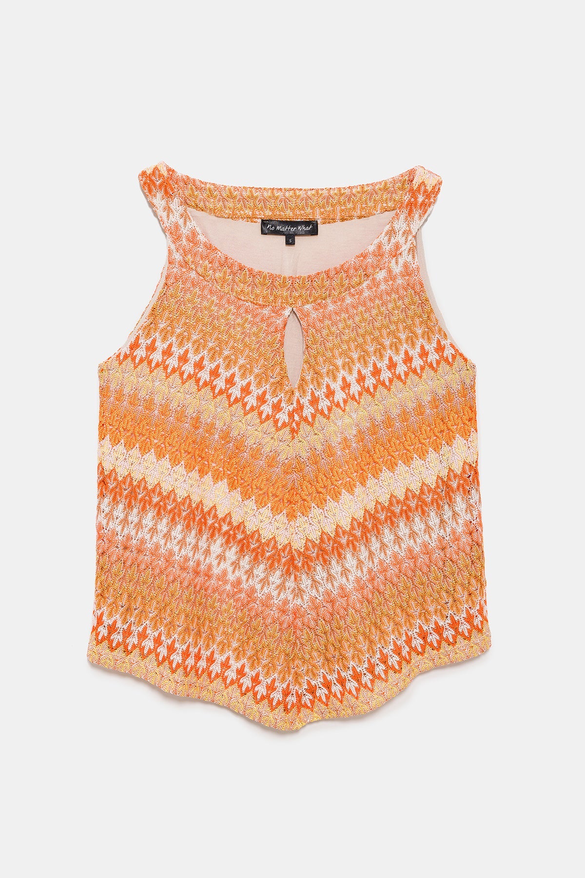 Neckholderbluse mit Ethno-Muster