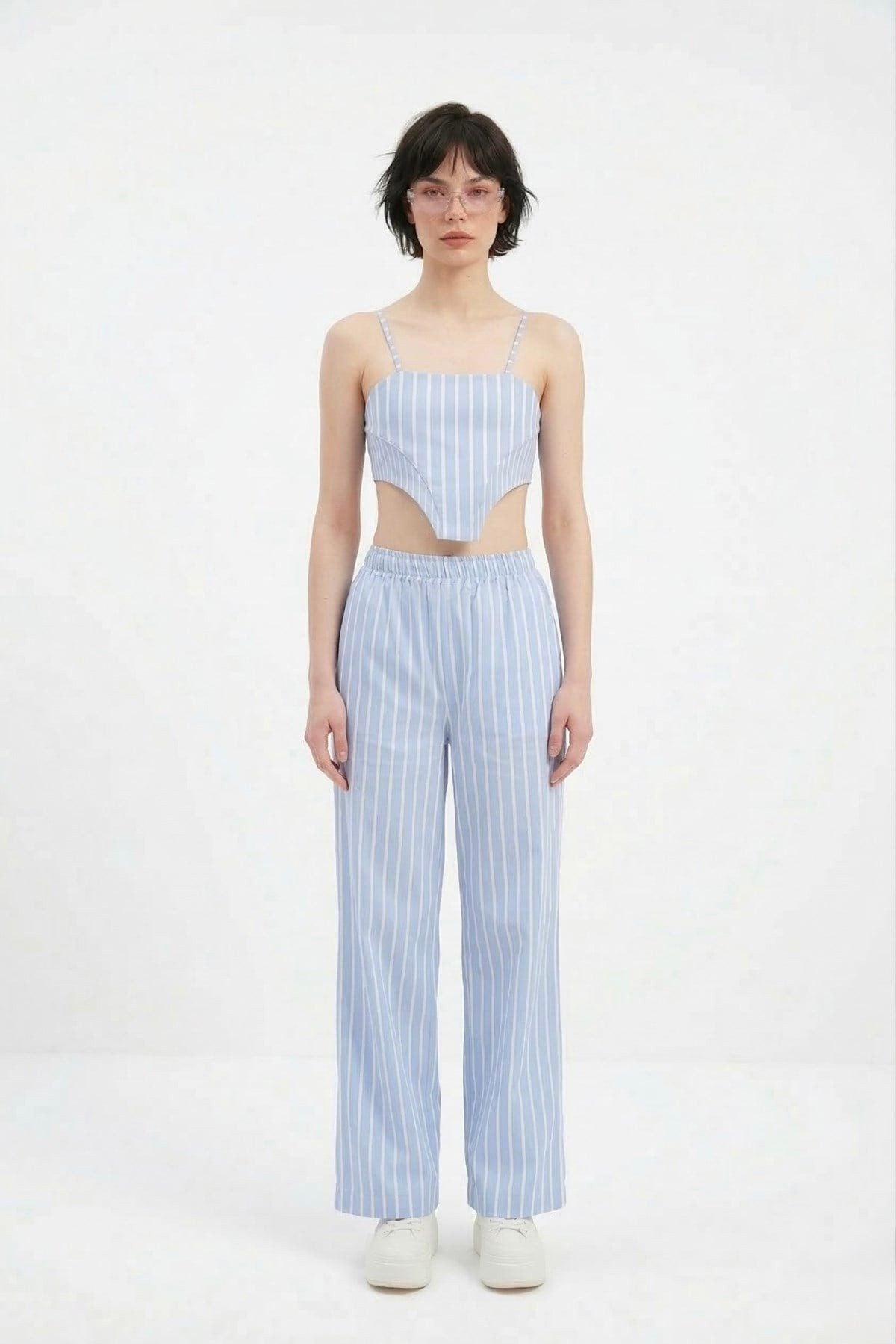 Elastische Streifen-Harmony-Hose
