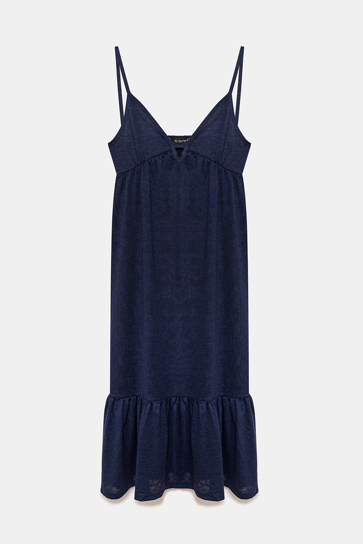Locker sitzendes Kleid mit dünnen Trägern