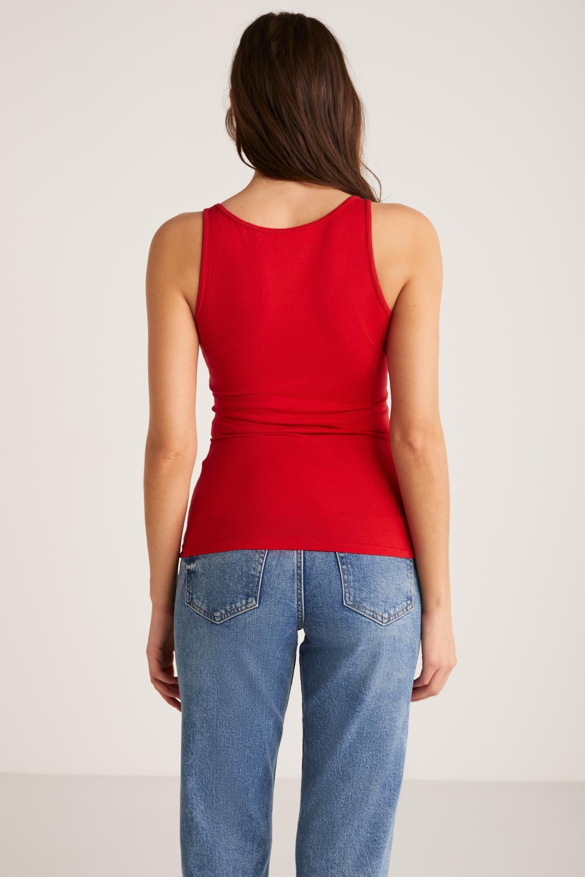 Jayla Damen Slim Baumwoll Top
