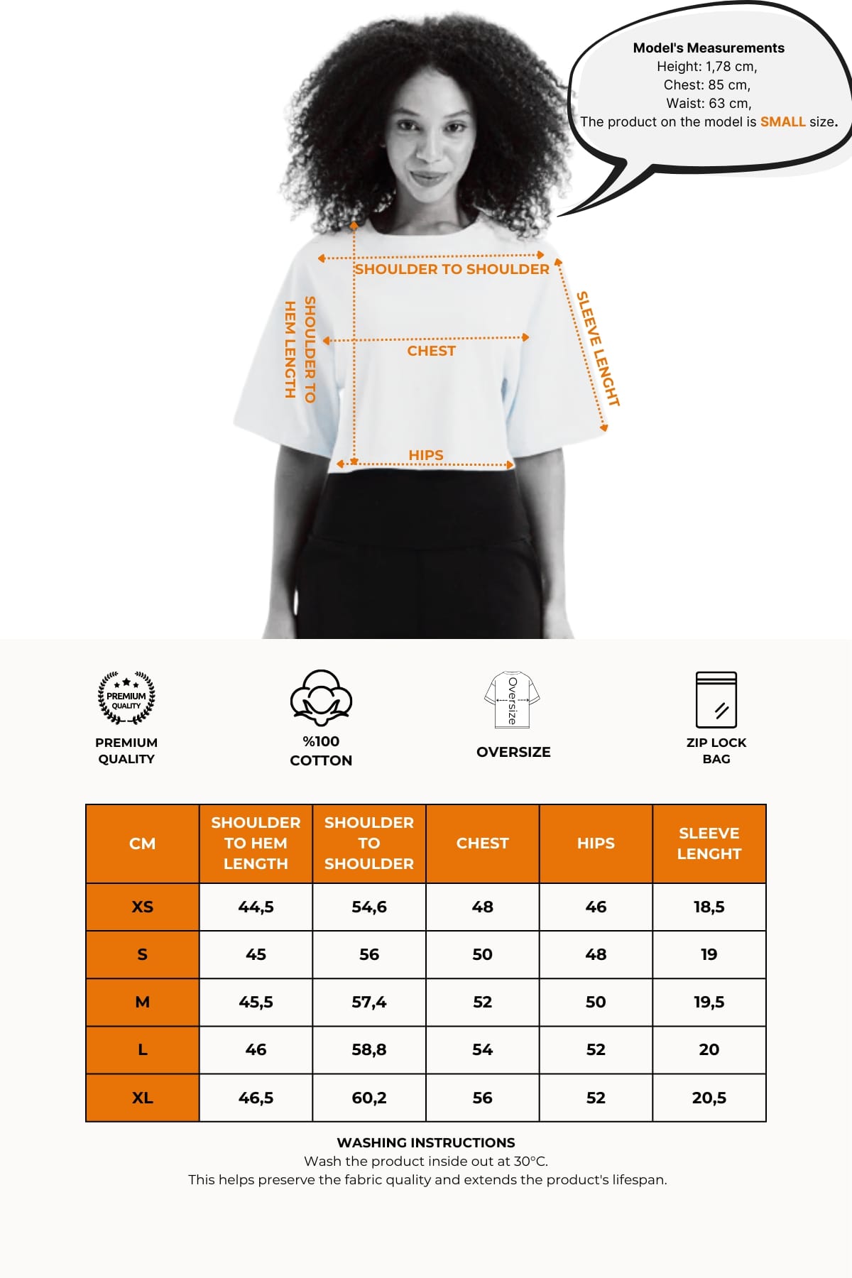 Crop-Damen-T-Shirt aus 100 % Baumwolle mit Rundhalsausschnitt