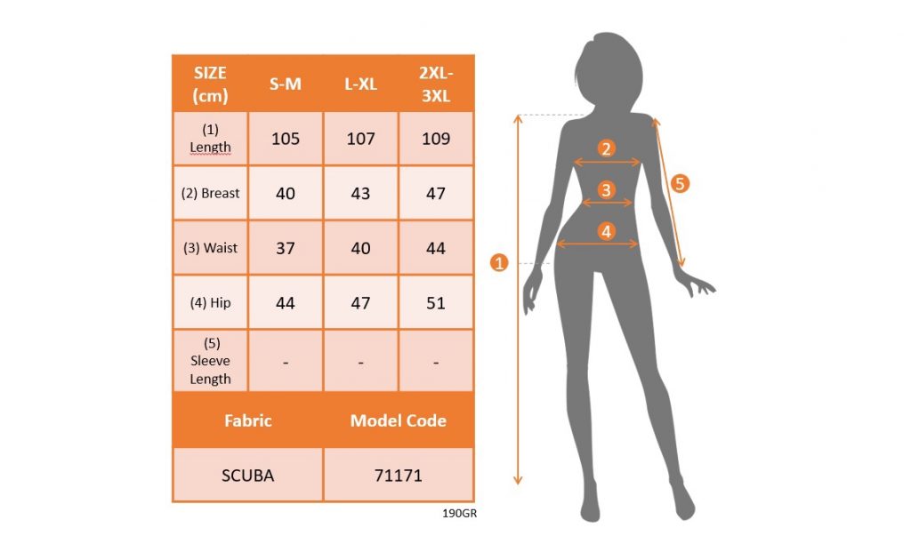 JANE'S Damen Bodycon Midi Länge Neoprenanzug