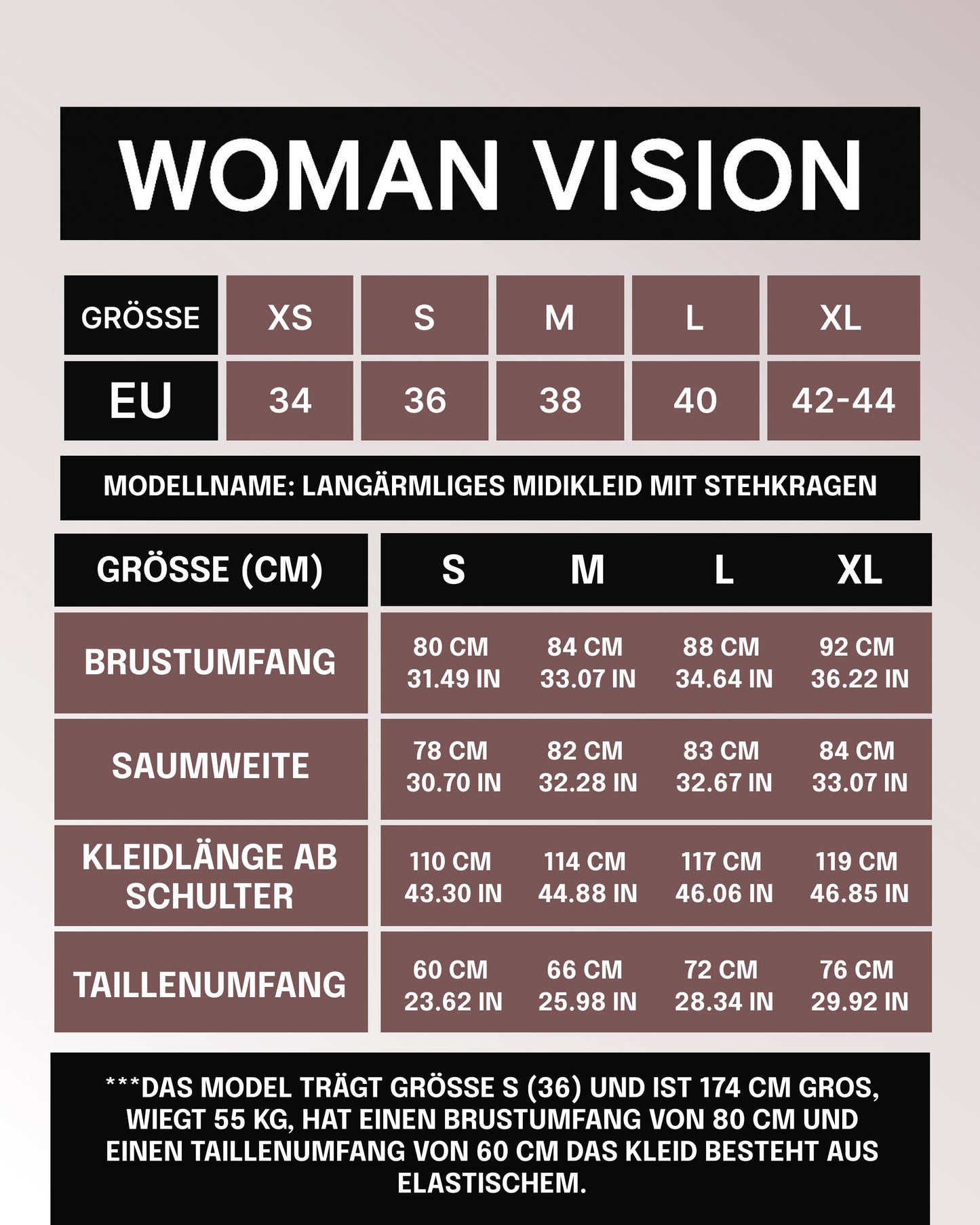Wickelkleid in Midi-Länge