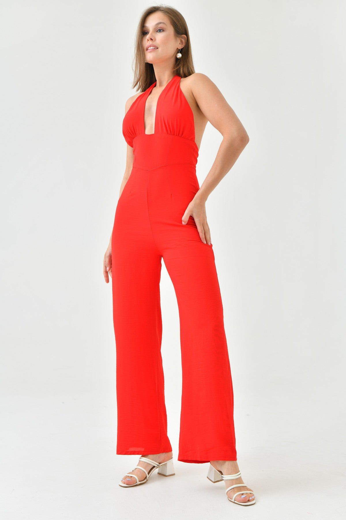 Jumpsuit mit weitem Bein