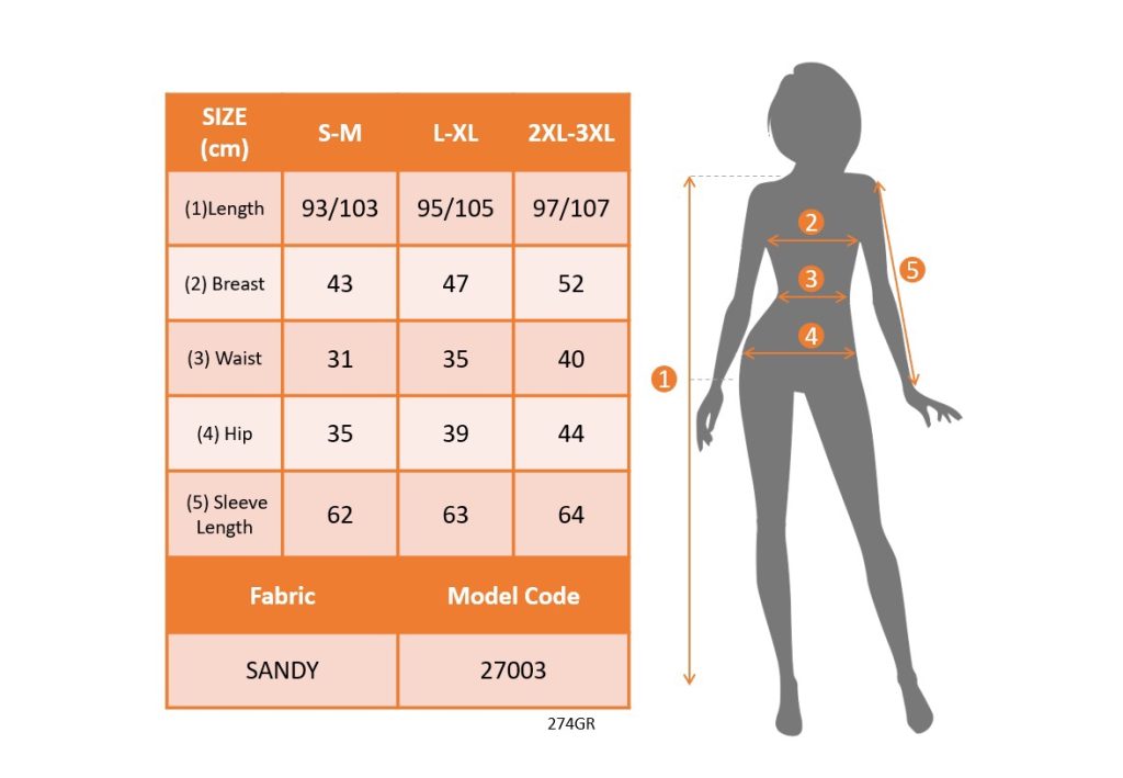 JANE'S Damen Langarm Midi Kleid Sandy