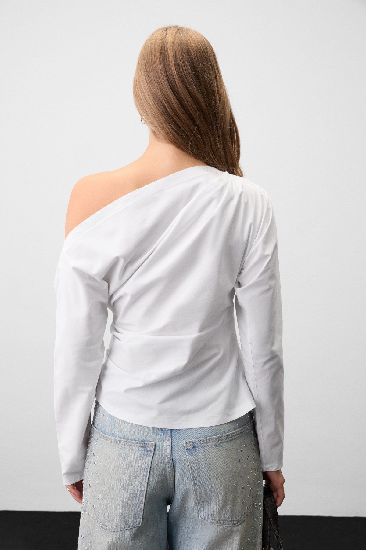 KALEYRA Damen Asymmetrische Bluse