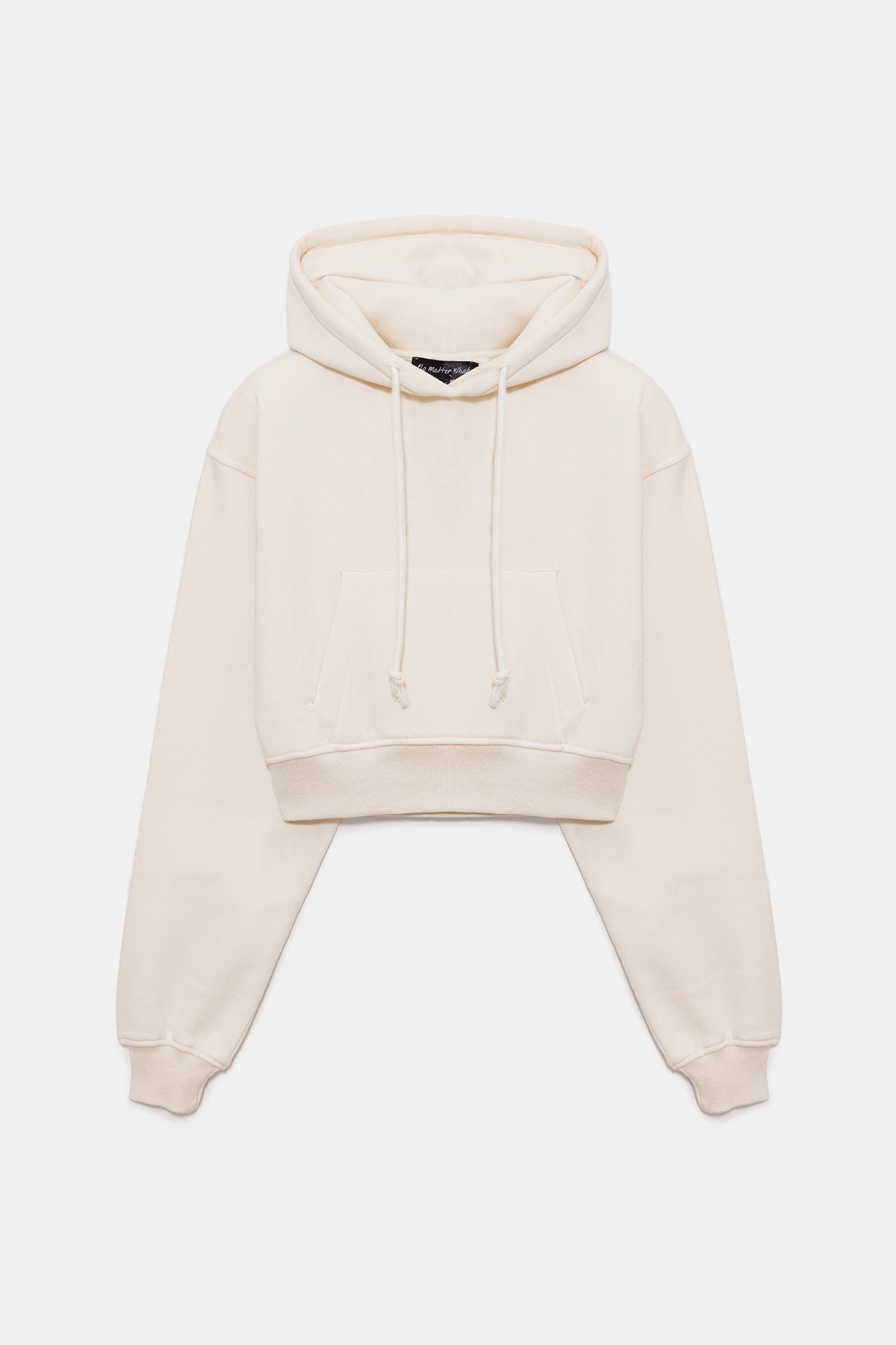 Kapuzen-Crop-Sweatshirt
