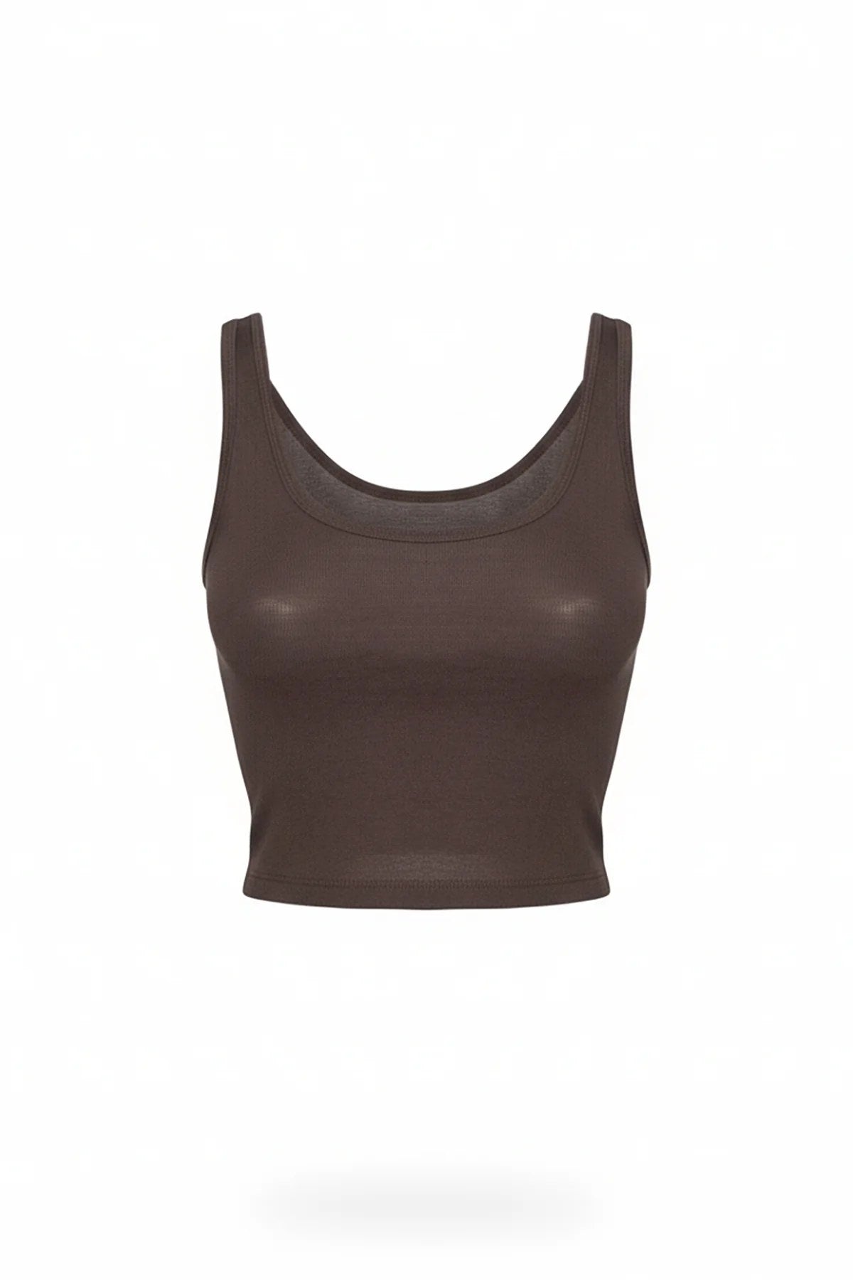 Quadratisches Neck Träger Crop Top