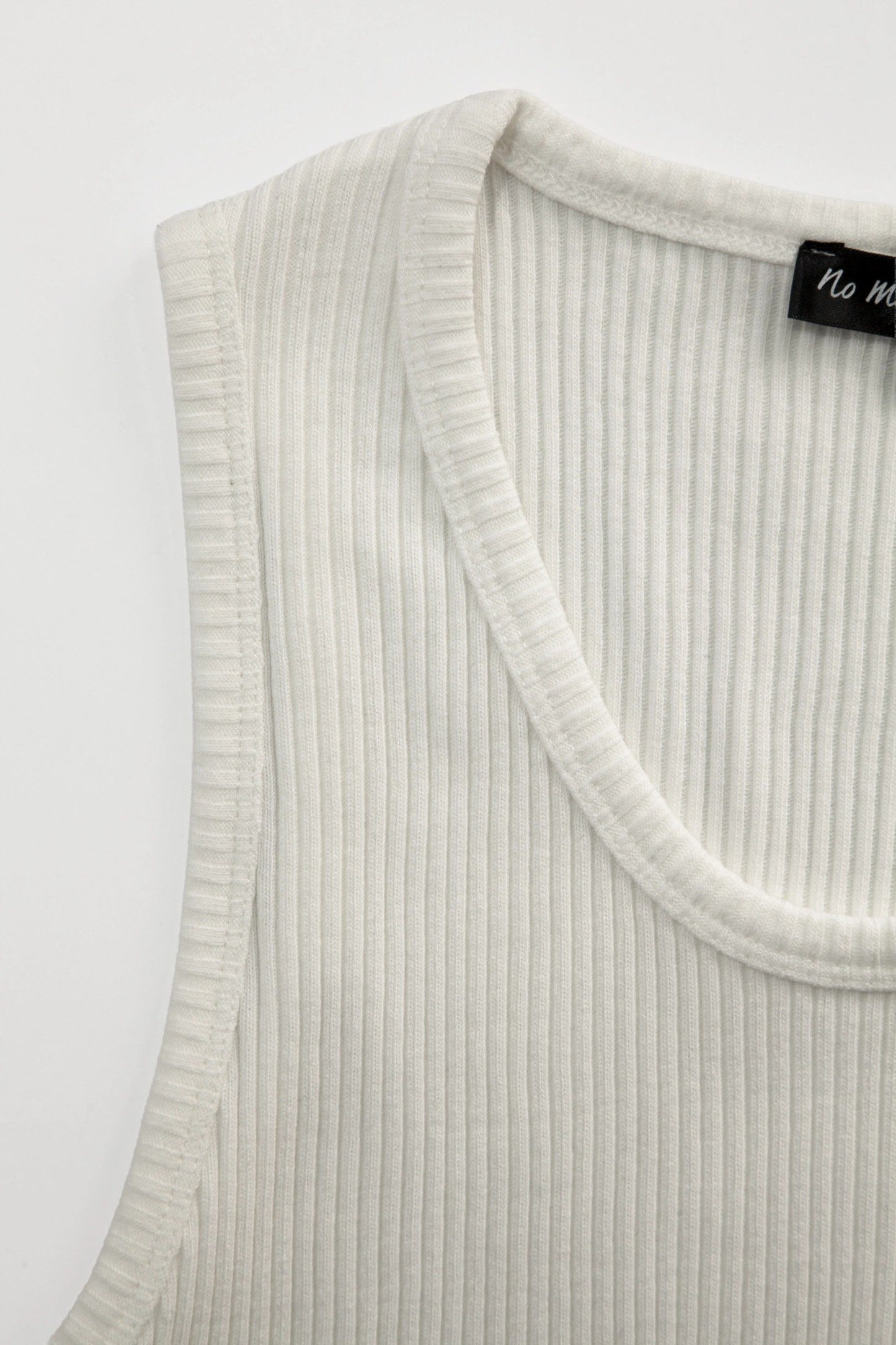 Rippstrick Basic Top mit Stretch