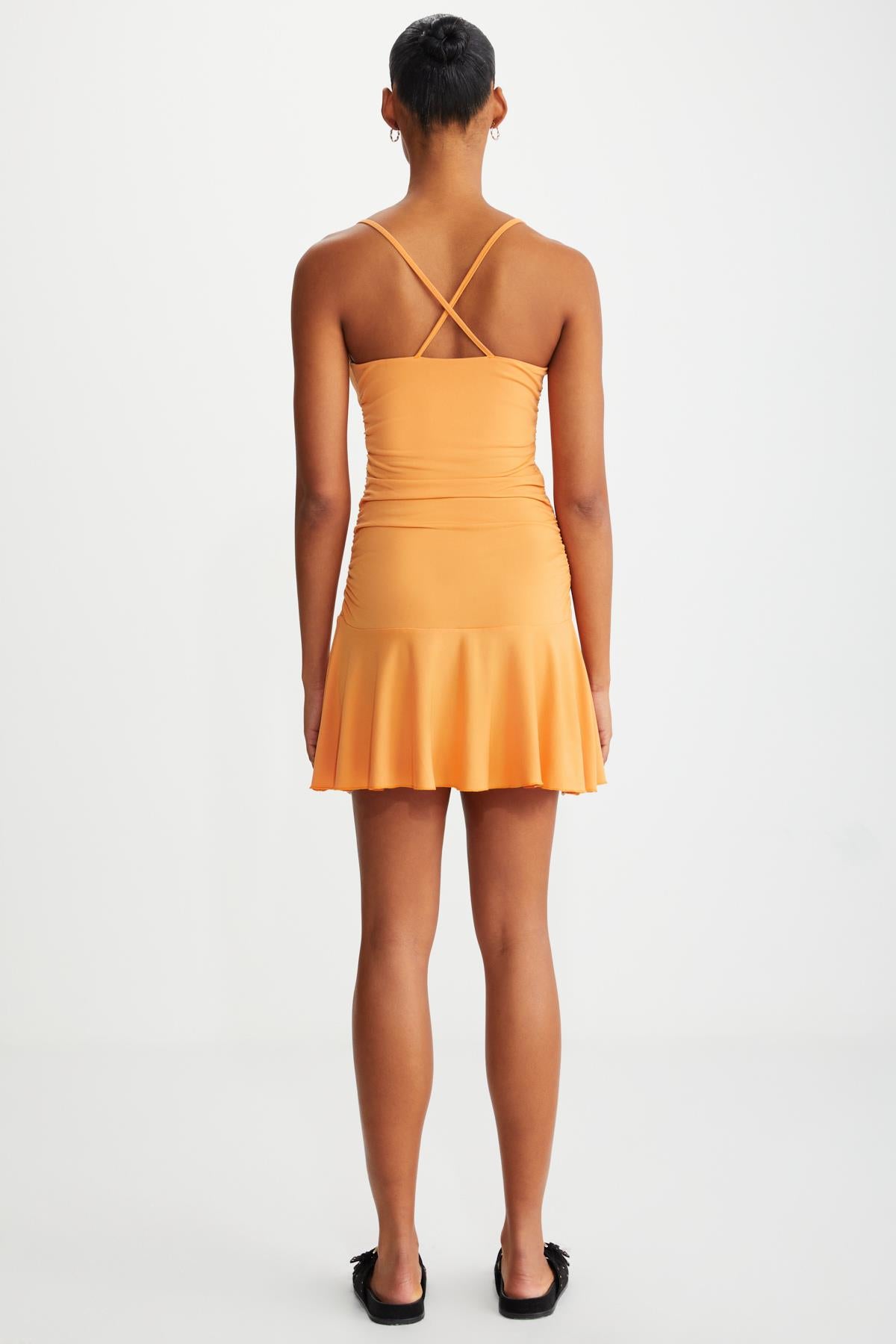 KORALIA Damen Trägerkleid ausgestellt