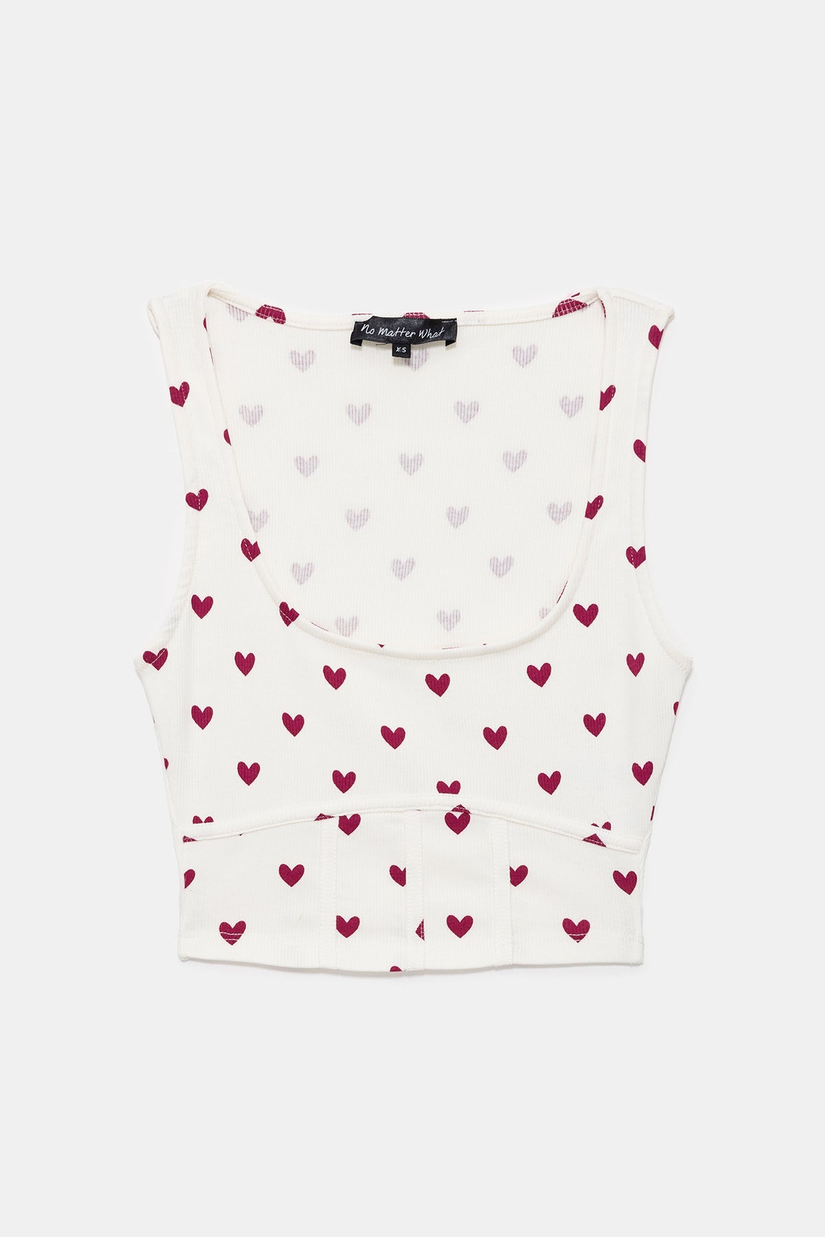 Bluse mit breiten Trägern und Muster