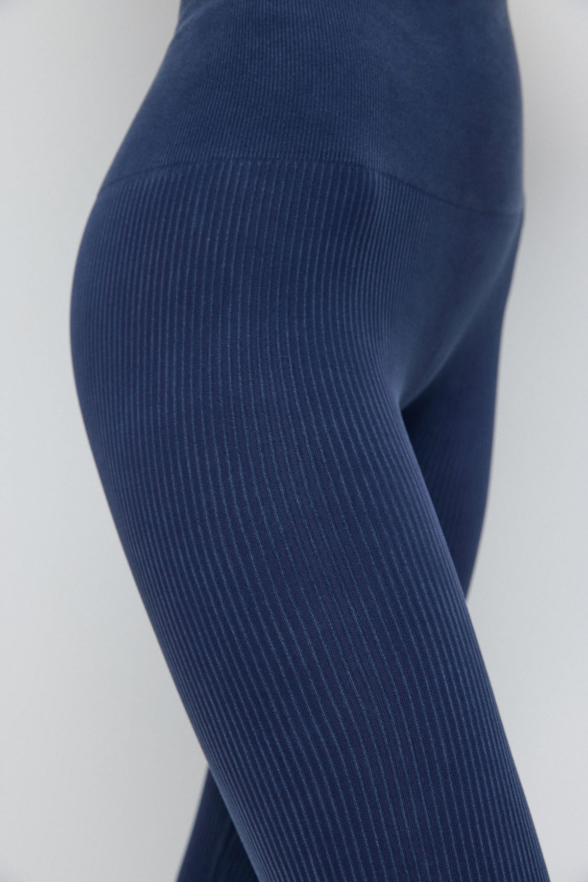 Stretch-Sportleggings mit hohem Bund