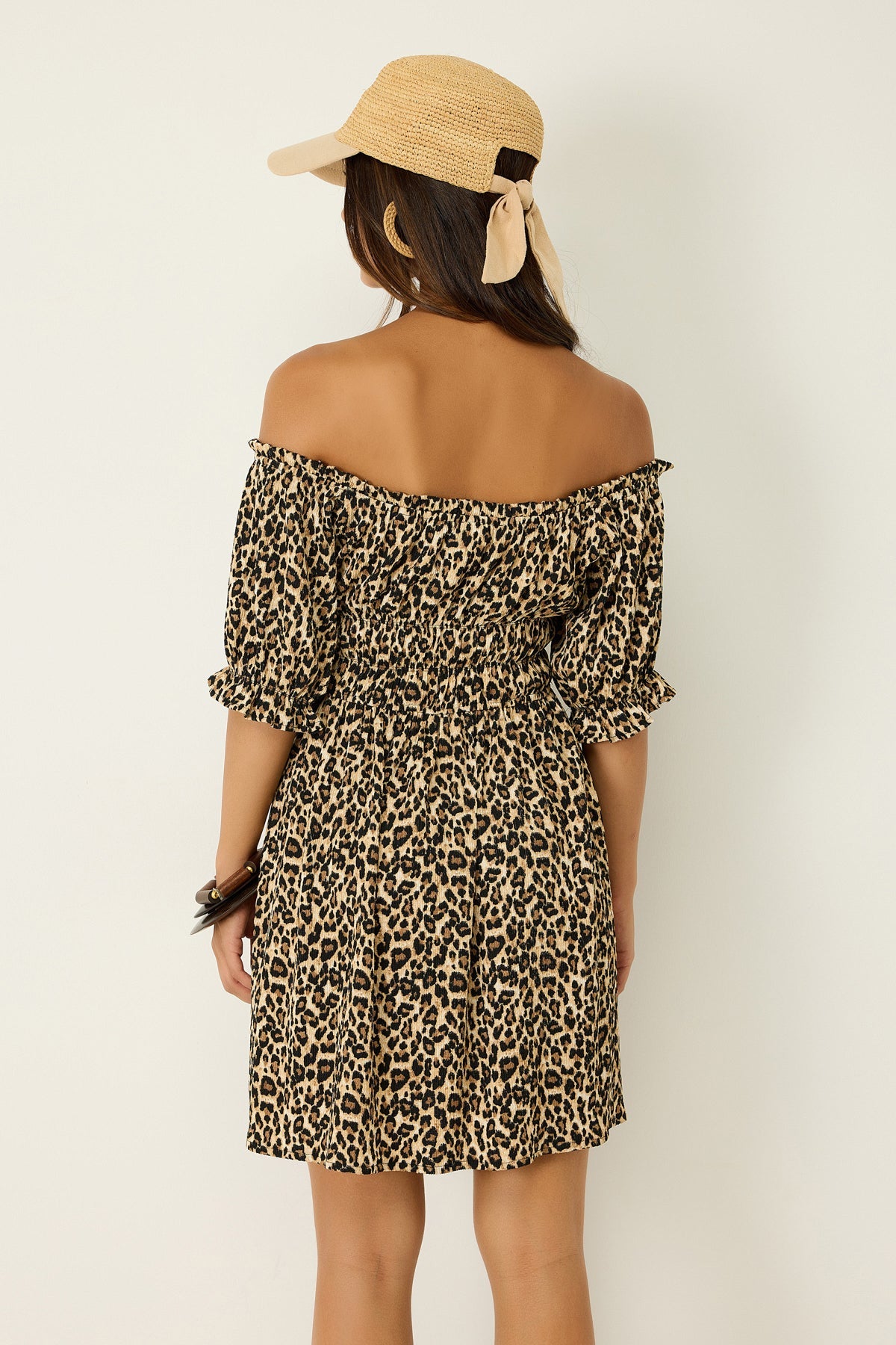 Minikleid mit Leopardenmuster