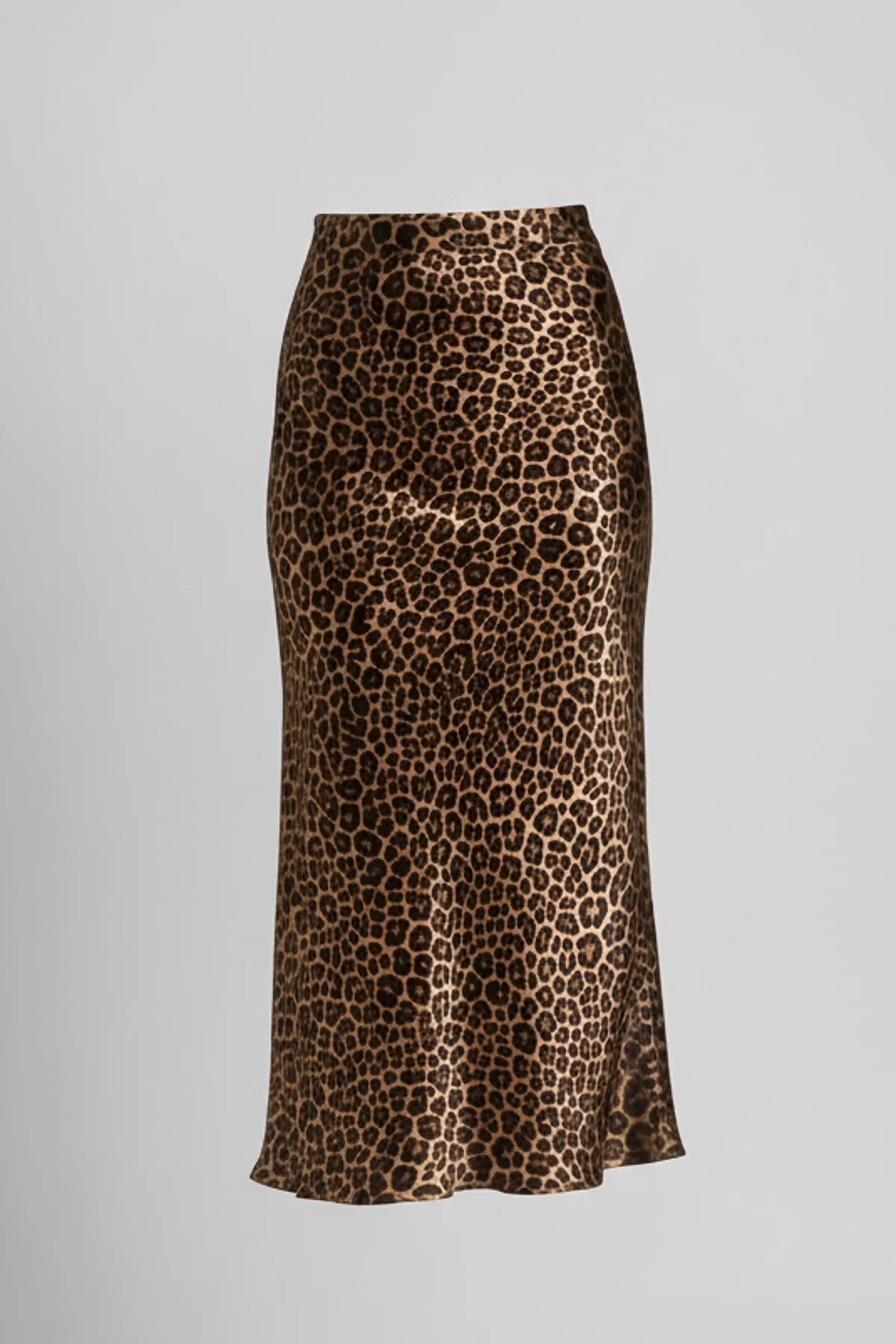 Leopardenmuster Midi-Rock